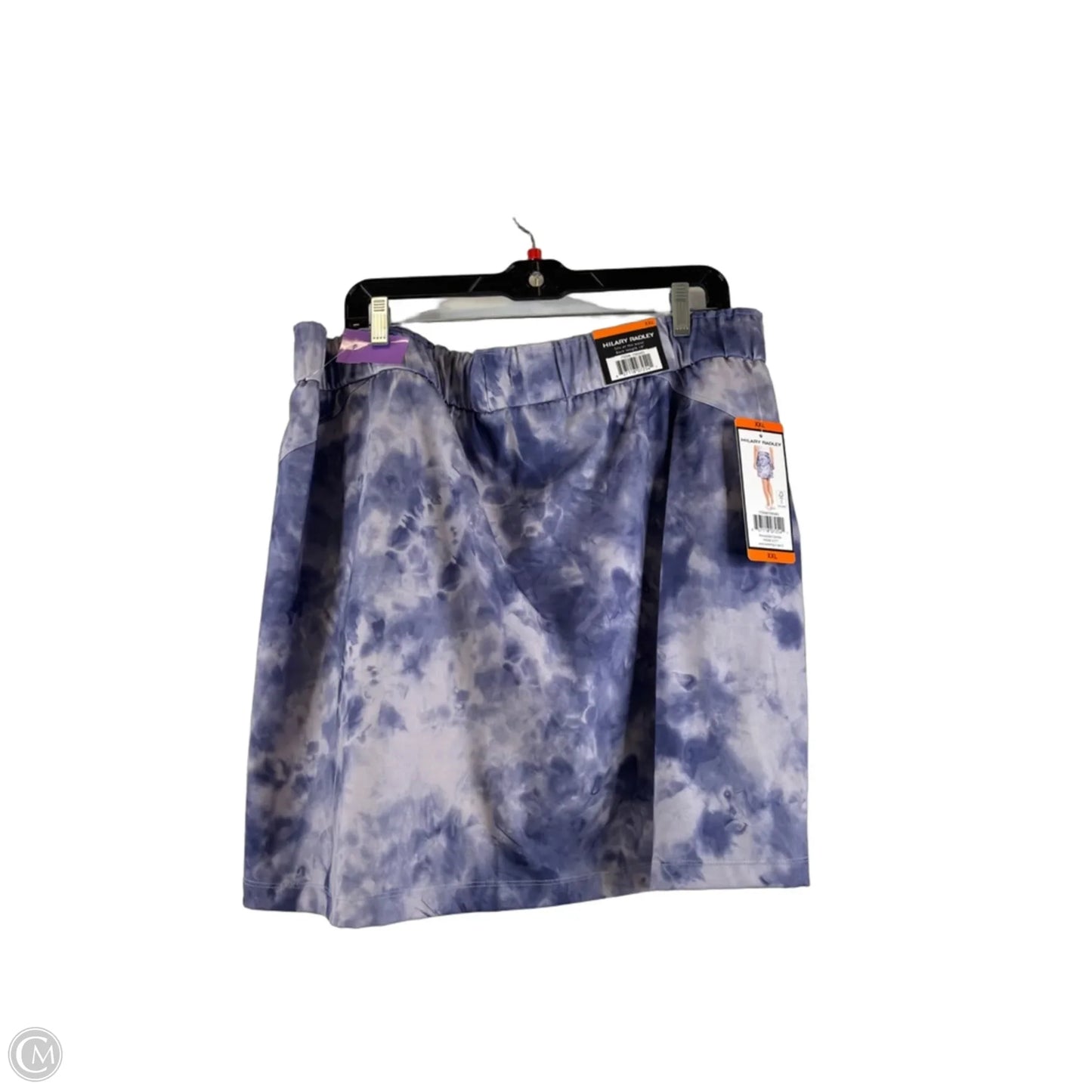 Athletic Skirt By Hilary Radley In Blue & White, Size: Xxl