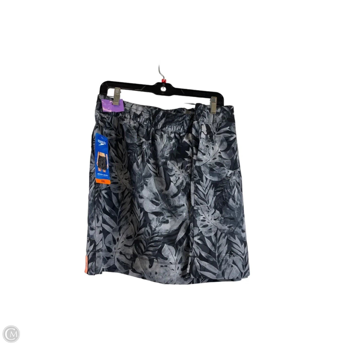 Athletic Skort By Speedo In Black & Grey, Size: Xxl