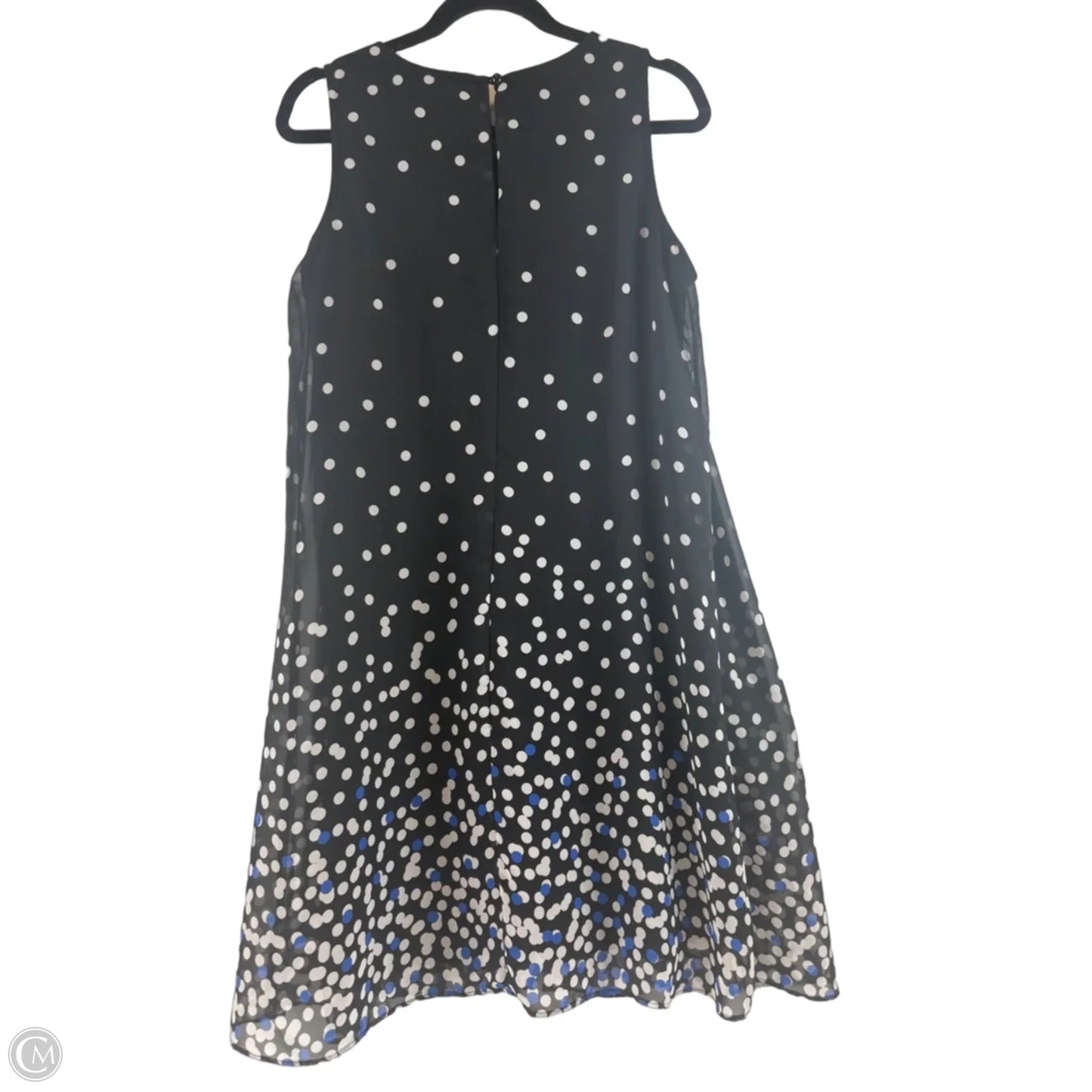 Dress Casual Midi By Studio 1 In Polkadot Pattern, Size: L