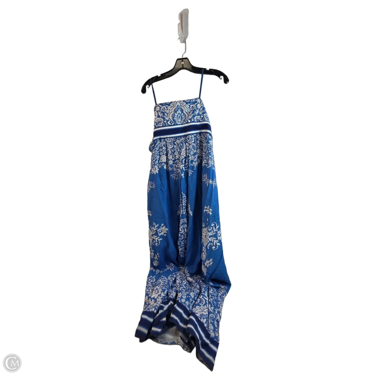 Dress Casual Maxi By Vineyard Vines In Blue & White, Size: M