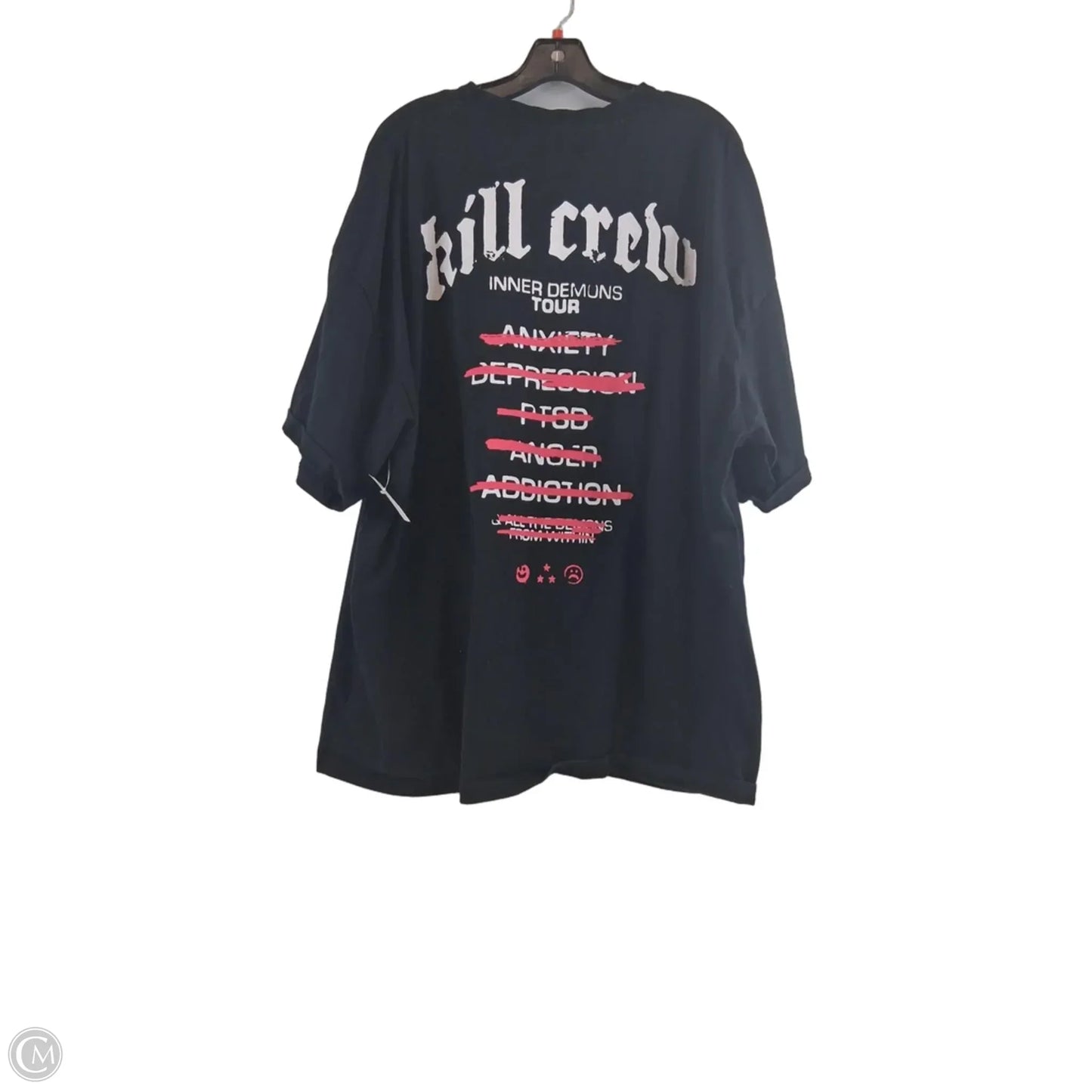 Top Short Sleeve Basic By Clothes Mentor In Black, Size: 3x