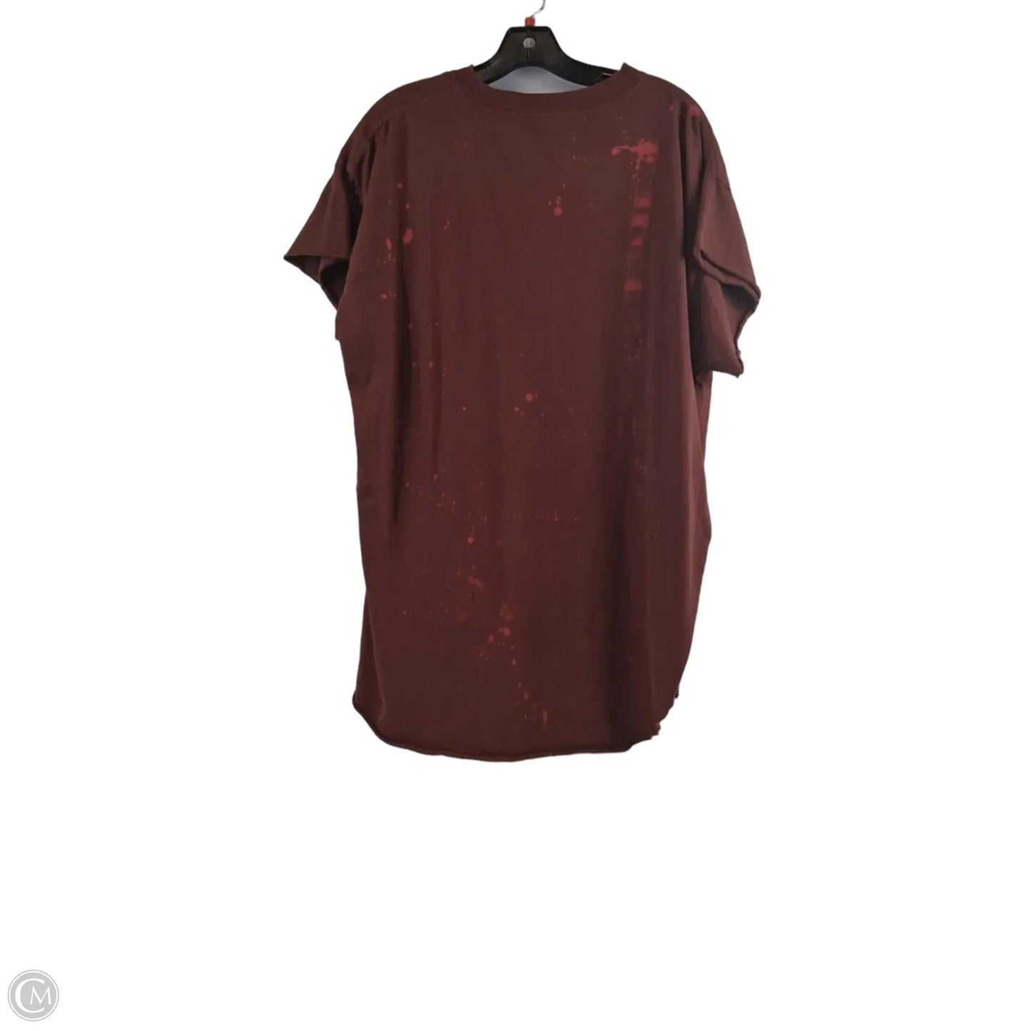 Top Short Sleeve Basic By Clothes Mentor In Brown, Size: Xl