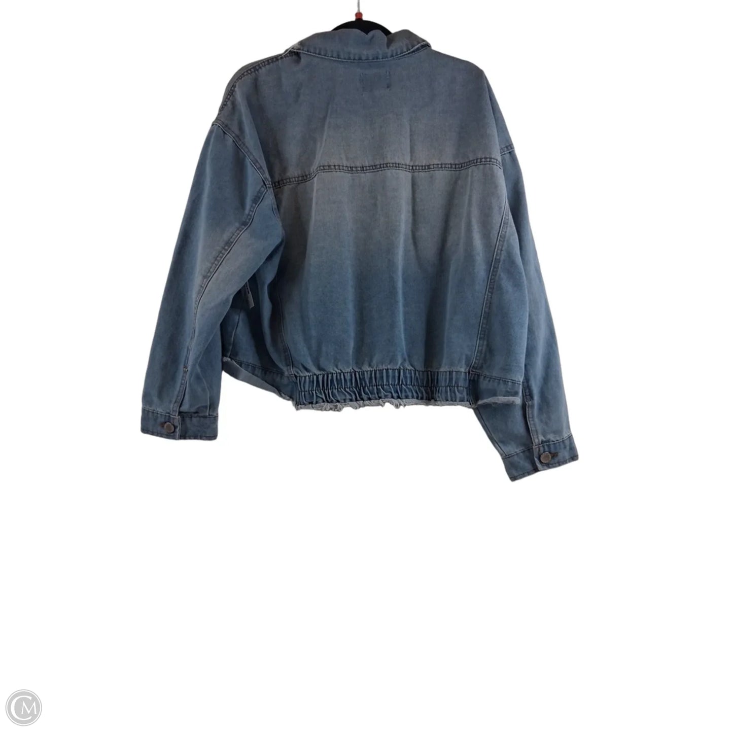 Jacket Denim By Ci Sono In Blue Denim, Size: L