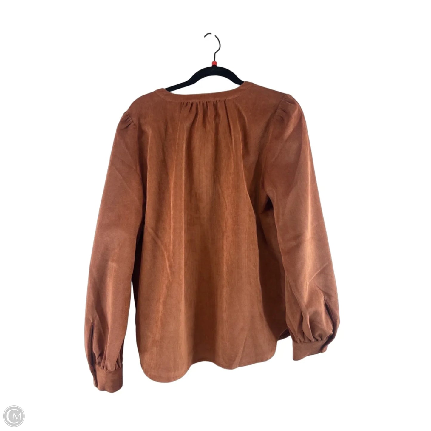 Top Long Sleeve By Loft In Brown, Size: L