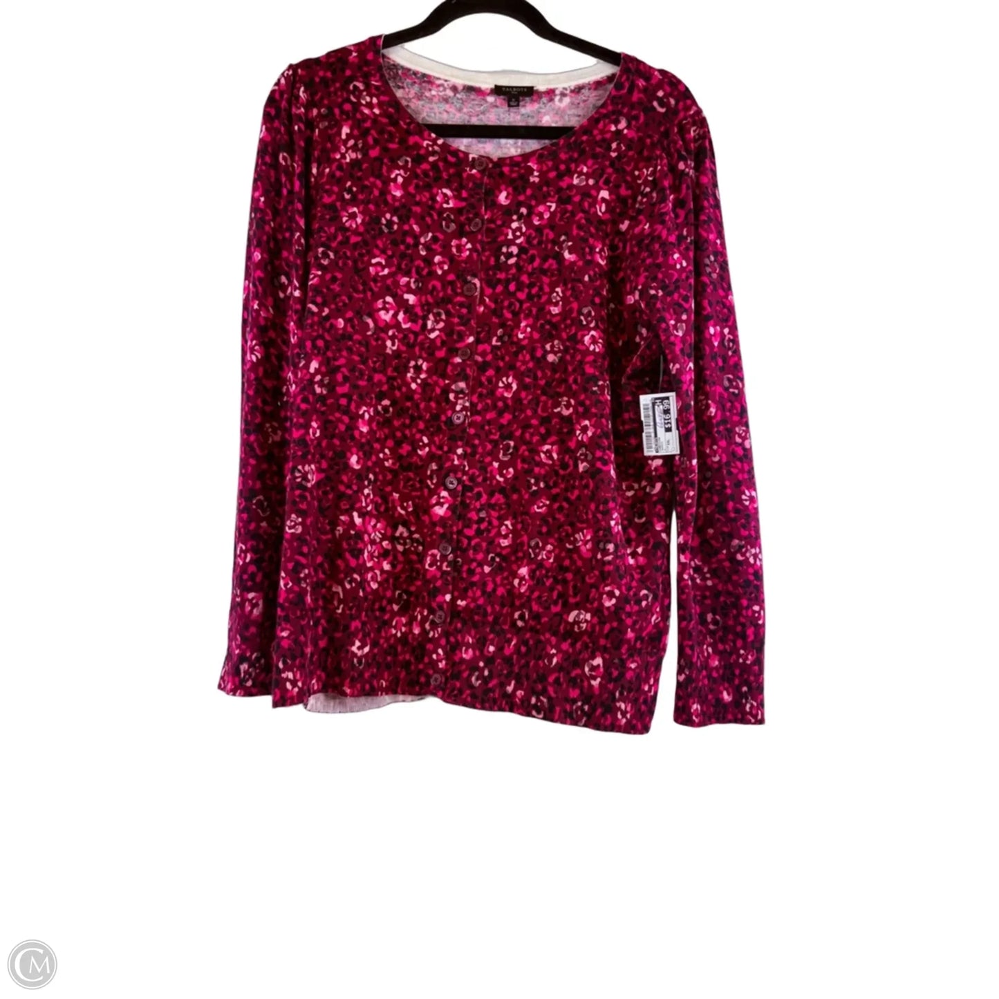 Cardigan By Talbots In Maroon, Size: Xxl