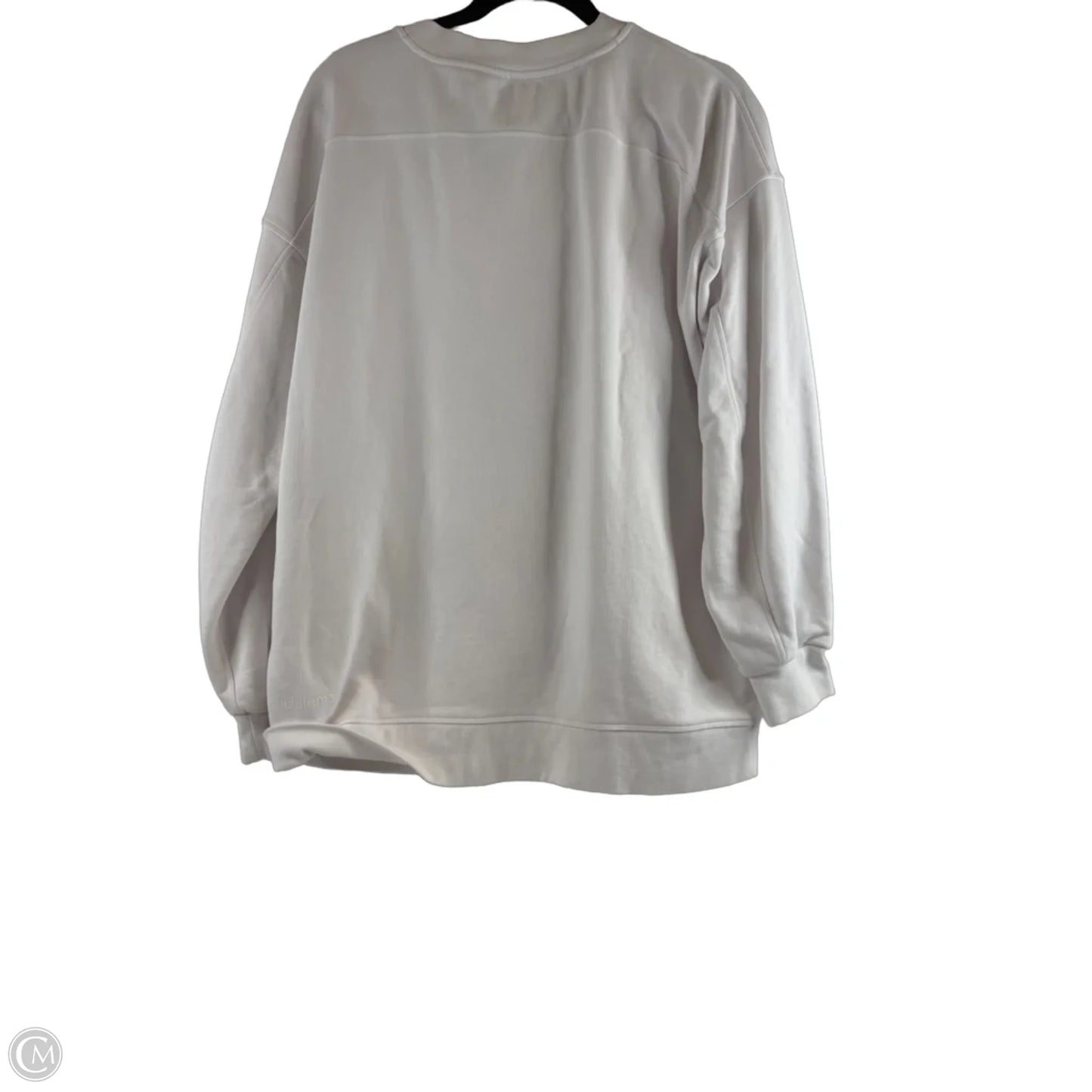 Athletic Sweatshirt Crewneck By Lululemon In White, Size: 10
