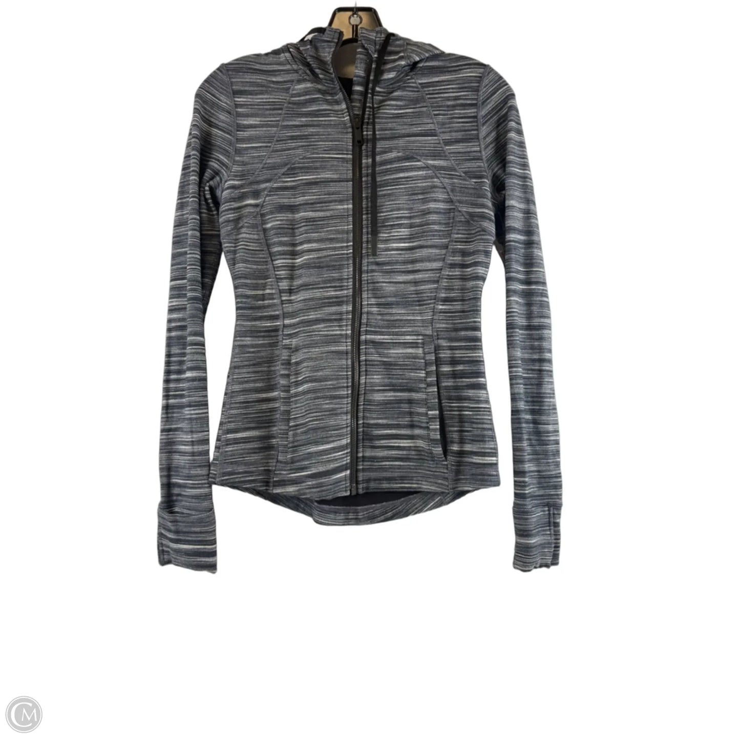 Athletic Jacket By Lululemon In Grey, Size: S