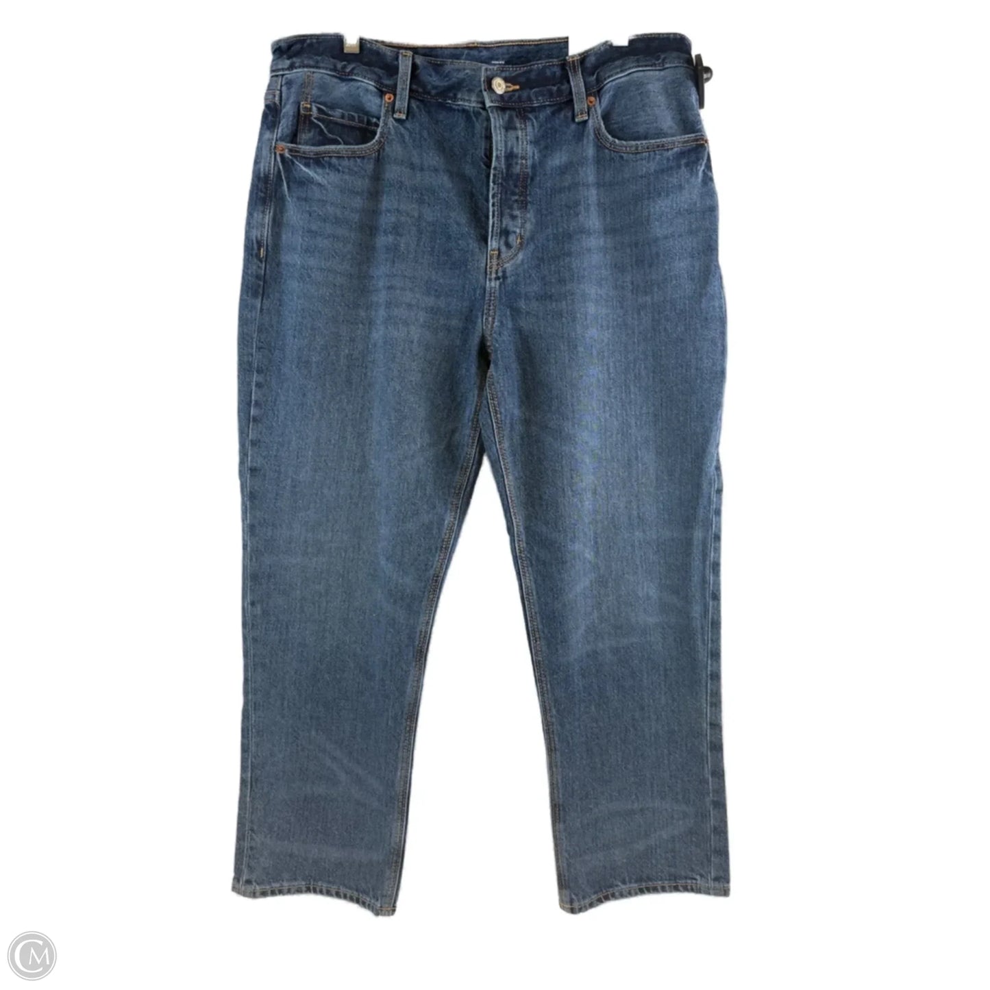 Jeans Straight By Old Navy In Blue Denim, Size: 12