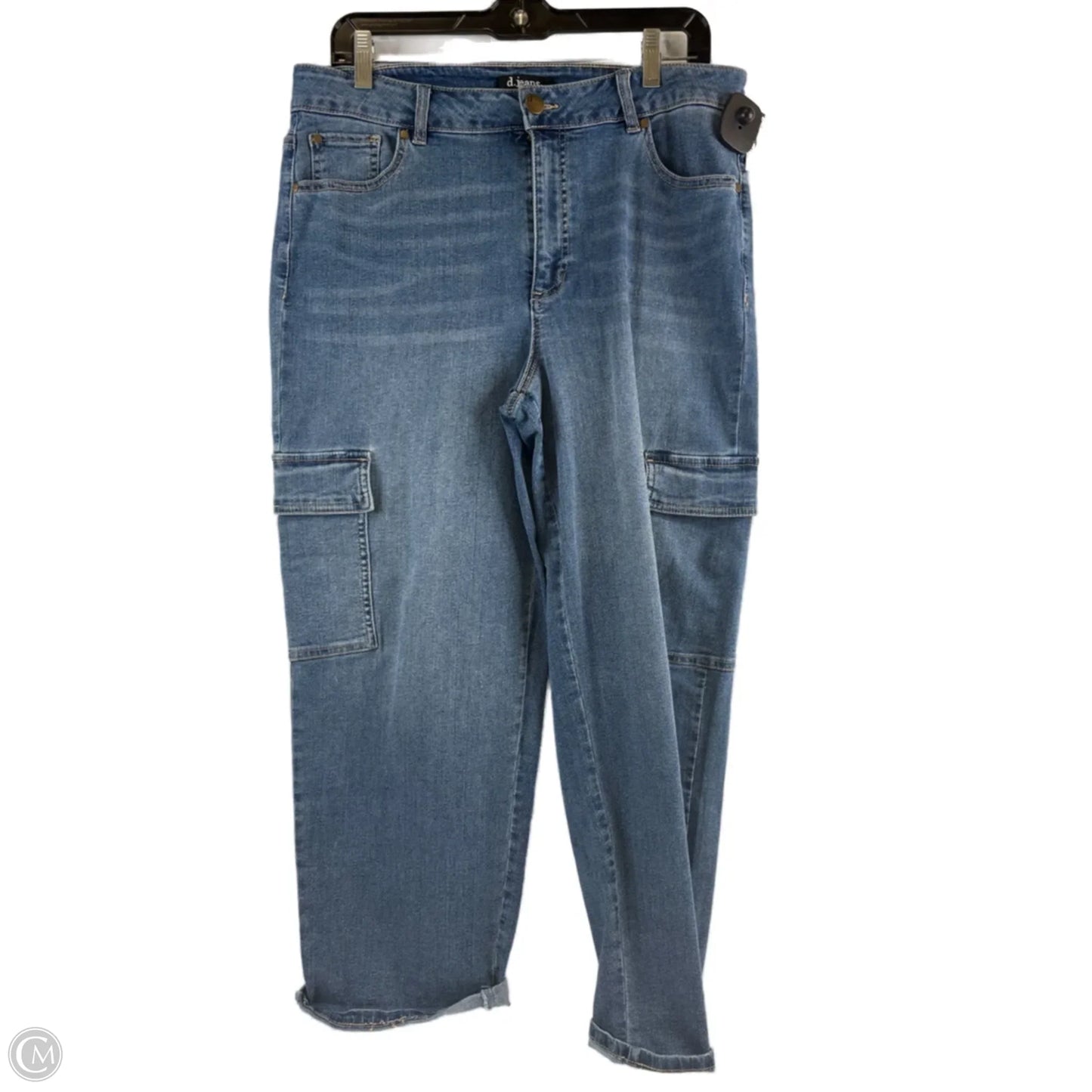 Jeans Straight By D Jeans In Blue Denim, Size: 12