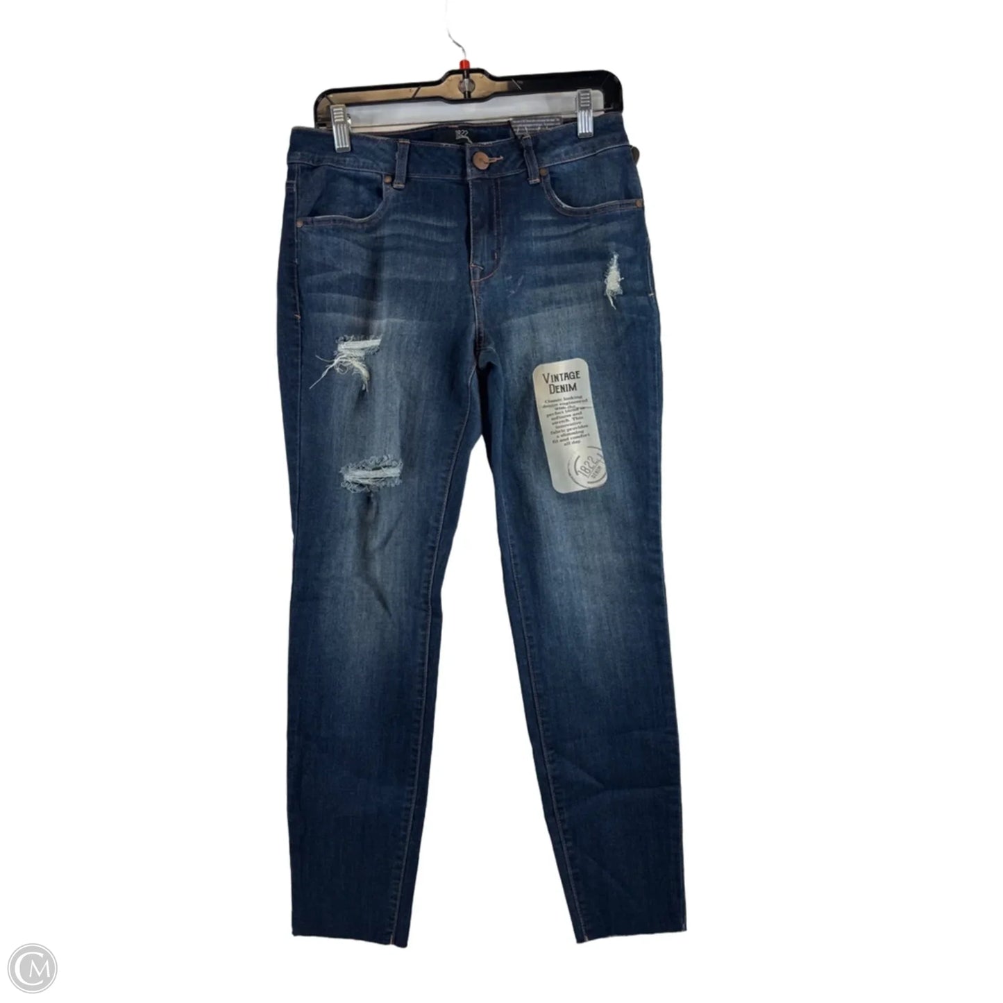 Jeans Skinny By 1822 Denim In Blue Denim, Size: 10