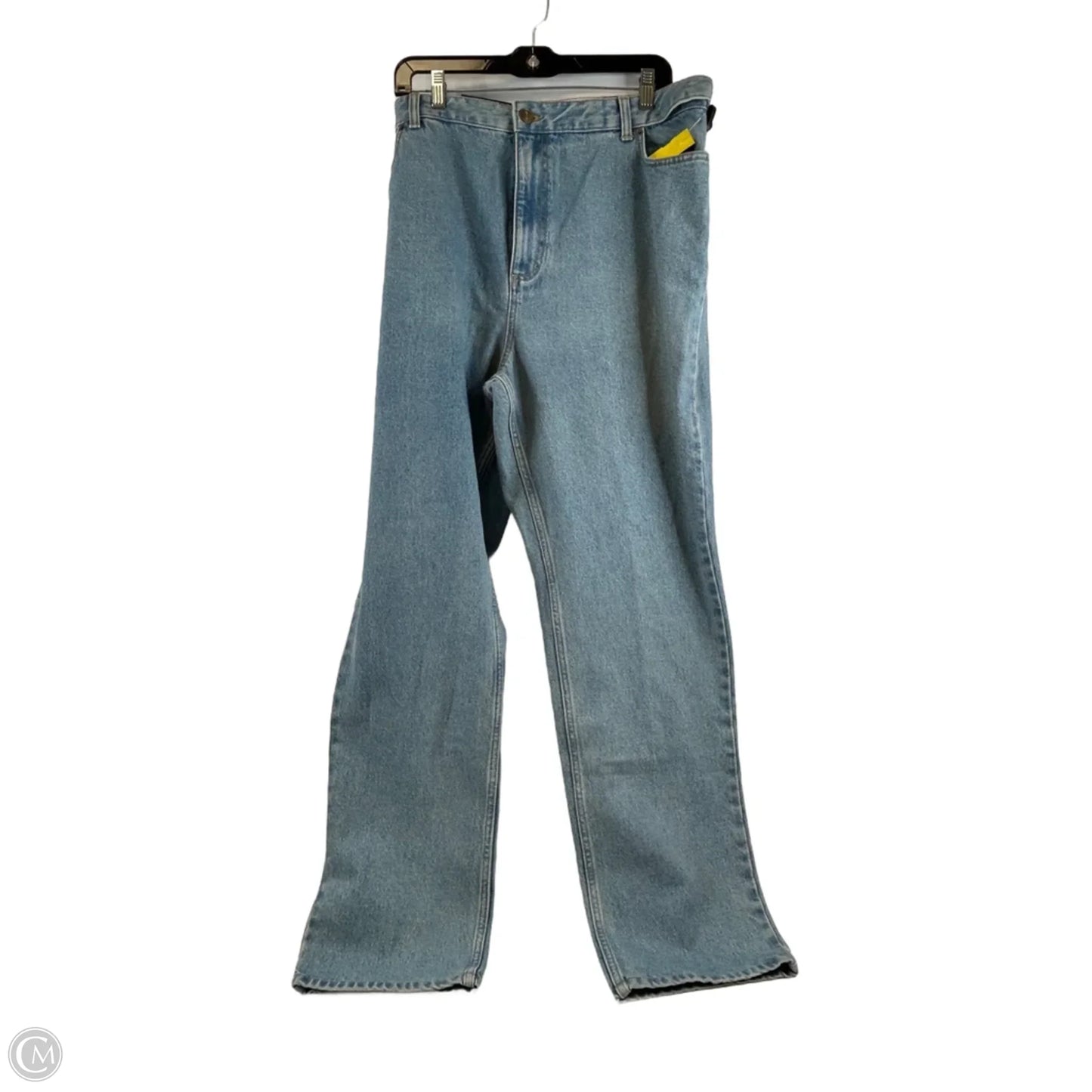 Jeans Straight By Lands End In Blue Denim, Size: 18