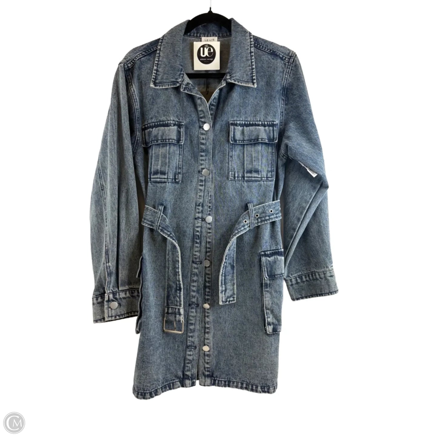 Jacket Denim By Le Lis In Blue Denim, Size: 0