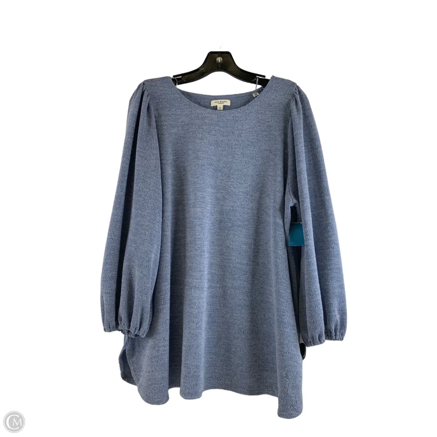 Top Long Sleeve By Max Studio In Black, Size: 1x