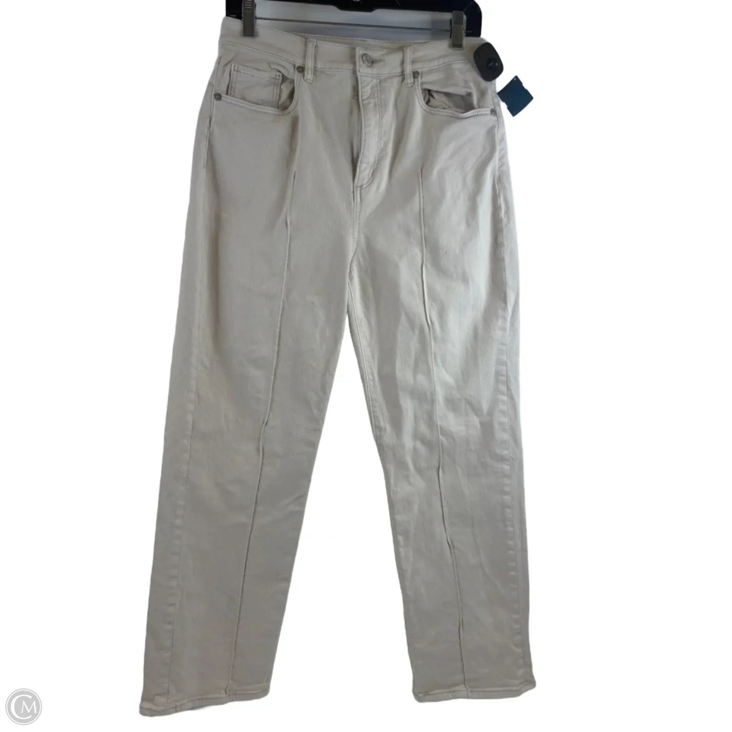 Jeans Straight By Loft In Cream, Size: 6