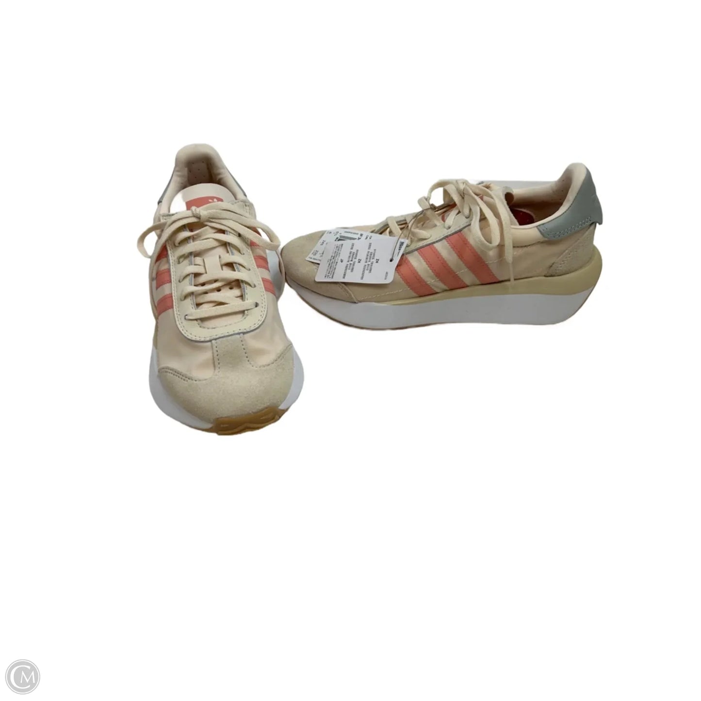Shoes Athletic By Adidas In Cream & Pink, Size: 6