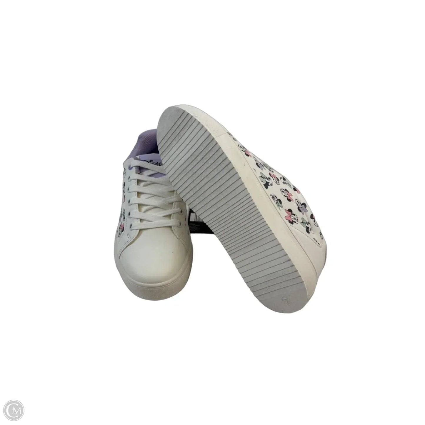 Shoes Sneakers By Disney In Purple & White, Size: 7