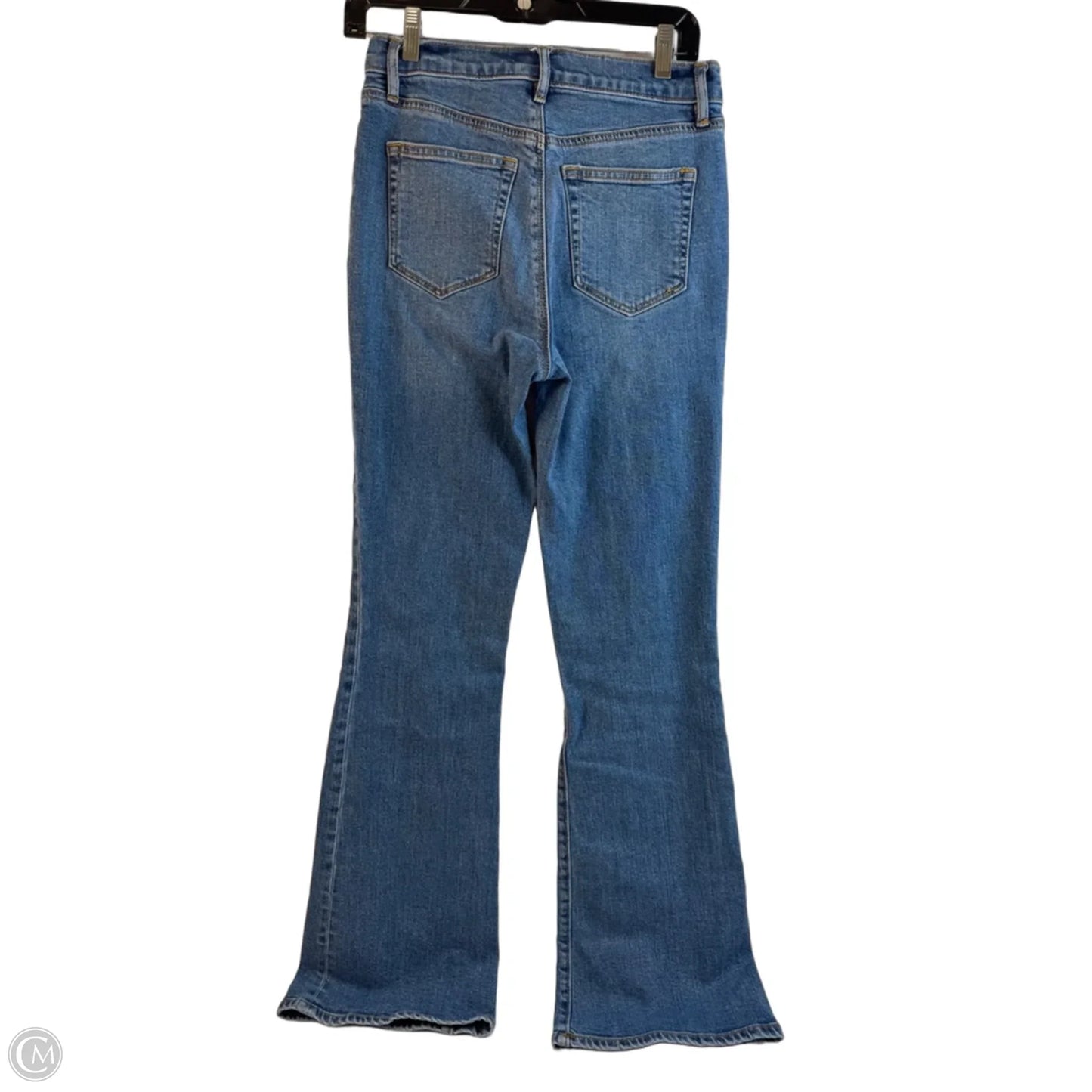 Jeans Flared By Loft In Blue Denim, Size: 0
