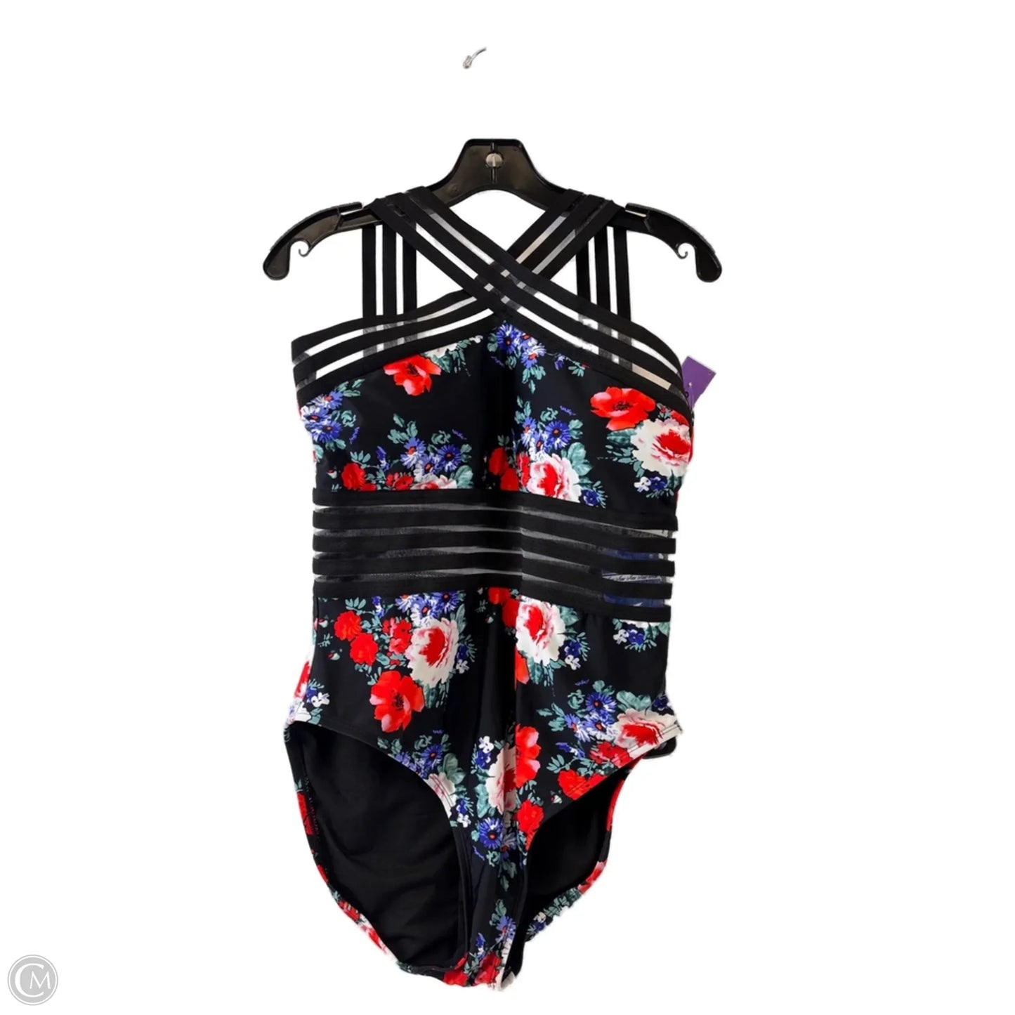 Swimsuit By Cme In Black & Red, Size: L