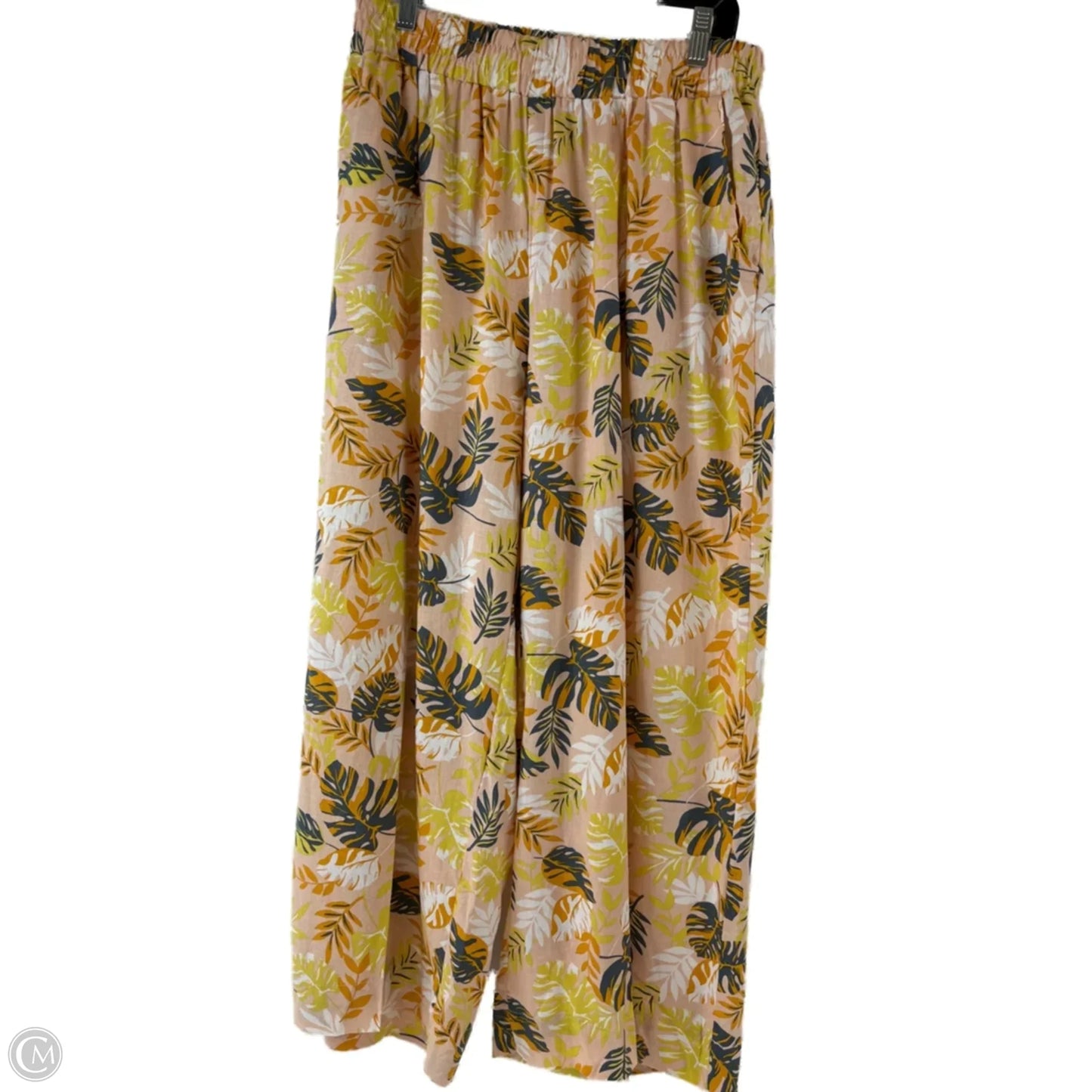 Pants Cropped By Nicole By Nicole Miller In Tropical Print, Size: 12