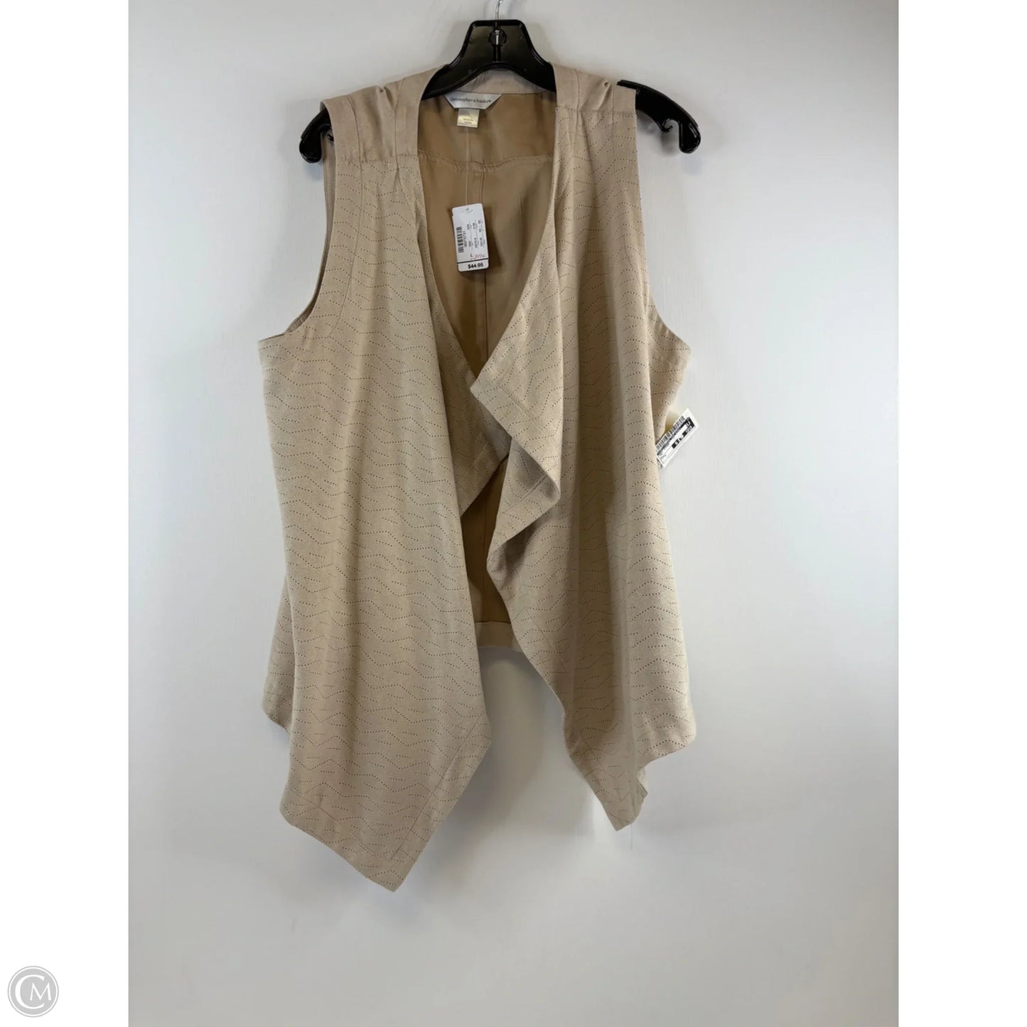 Vest Other By Christopher And Banks In Tan, Size: L