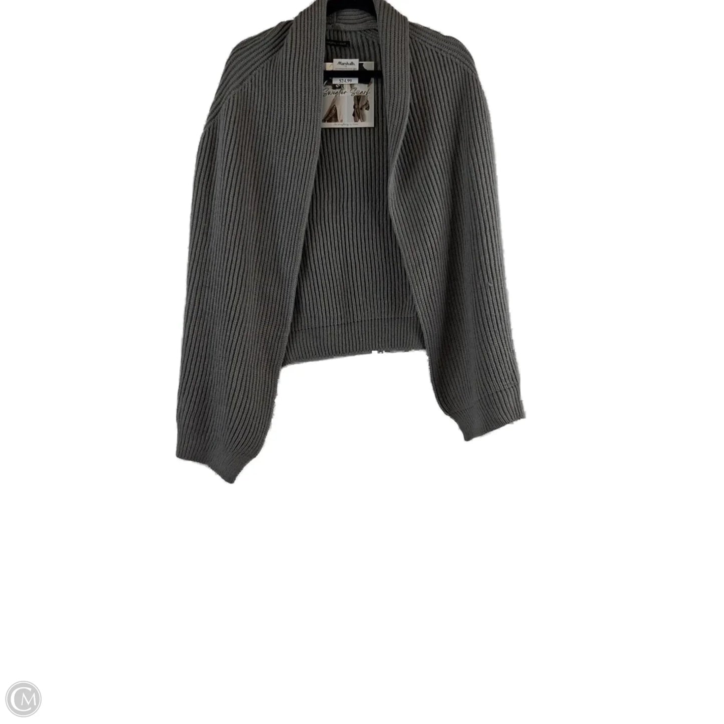 Sweater Cardigan By Do Everything In Love In Grey, Size: Osfm