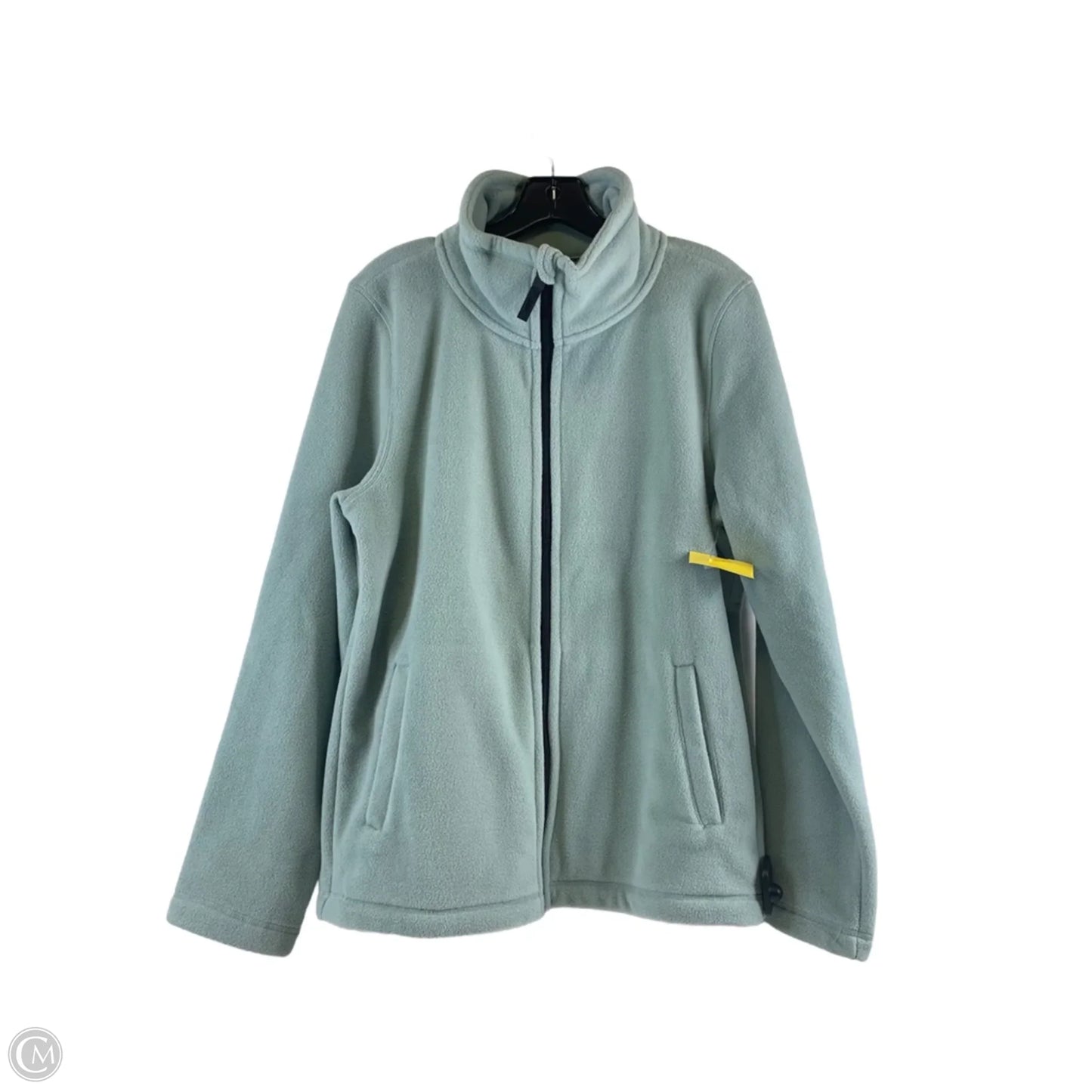Jacket Fleece By Clothes Mentor In Green, Size: M