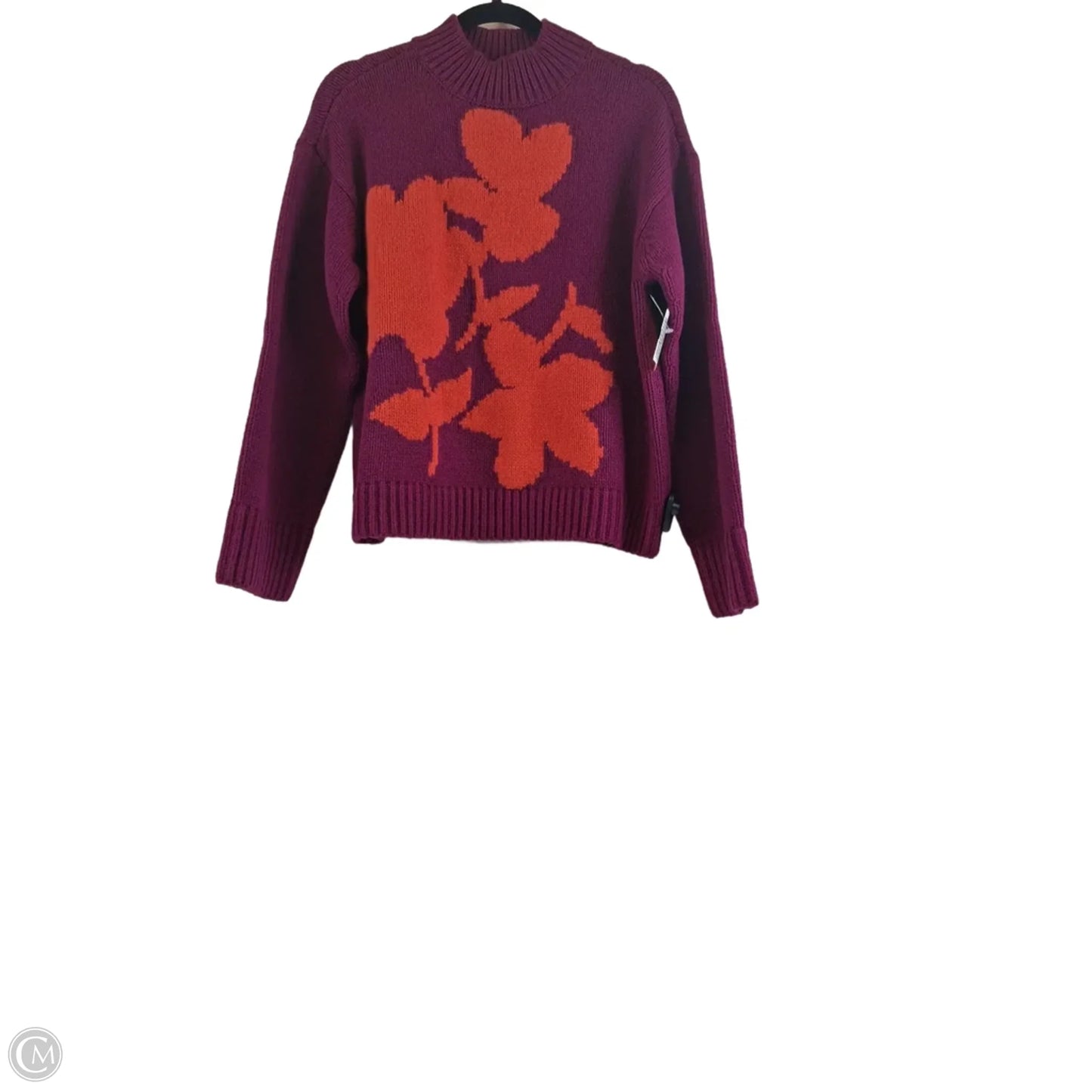 Sweater By Ann Taylor In Purple & Red, Size: S