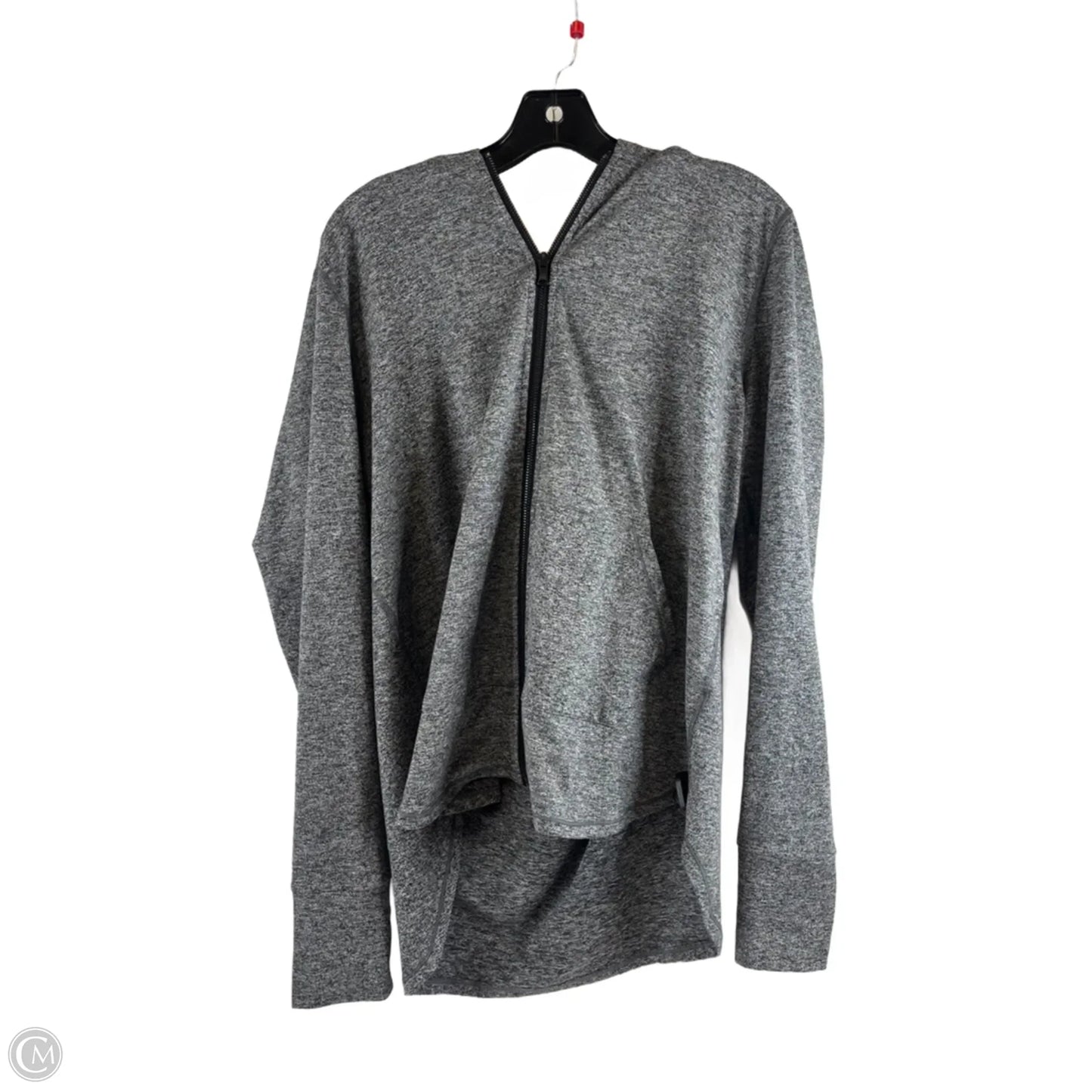 Sweatshirt Hoodie By Isaac Mizrahi Live Qvc In Grey, Size: M