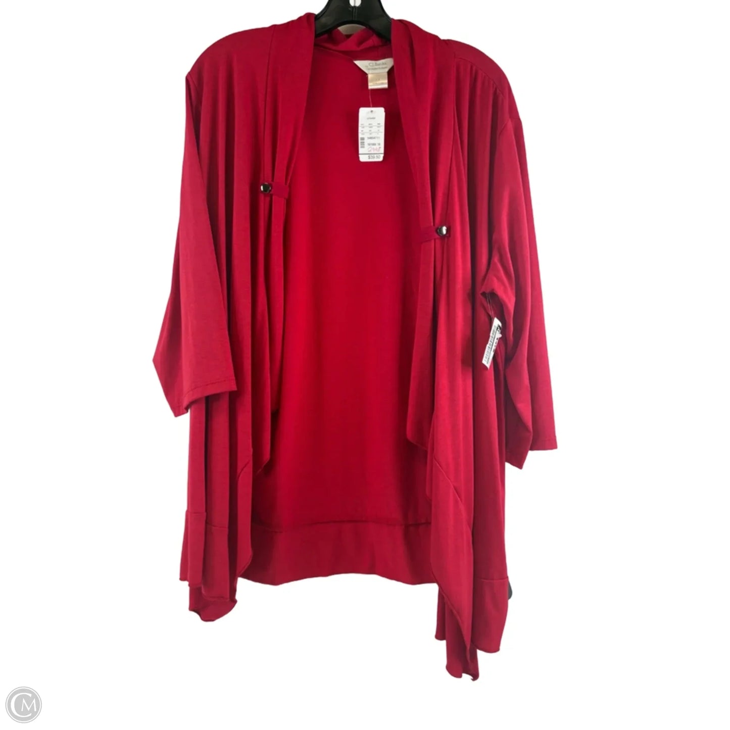 Cardigan By Cj Banks In Red, Size: 1x