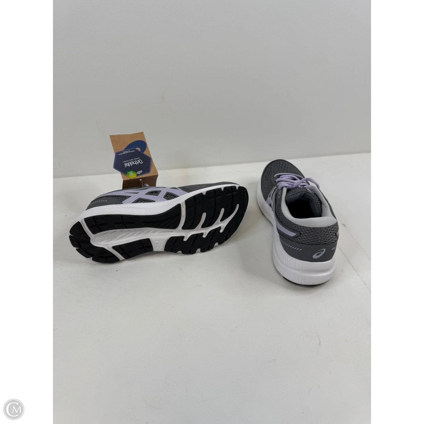 Shoes Sneakers By Asics In Grey & Purple, Size: 7