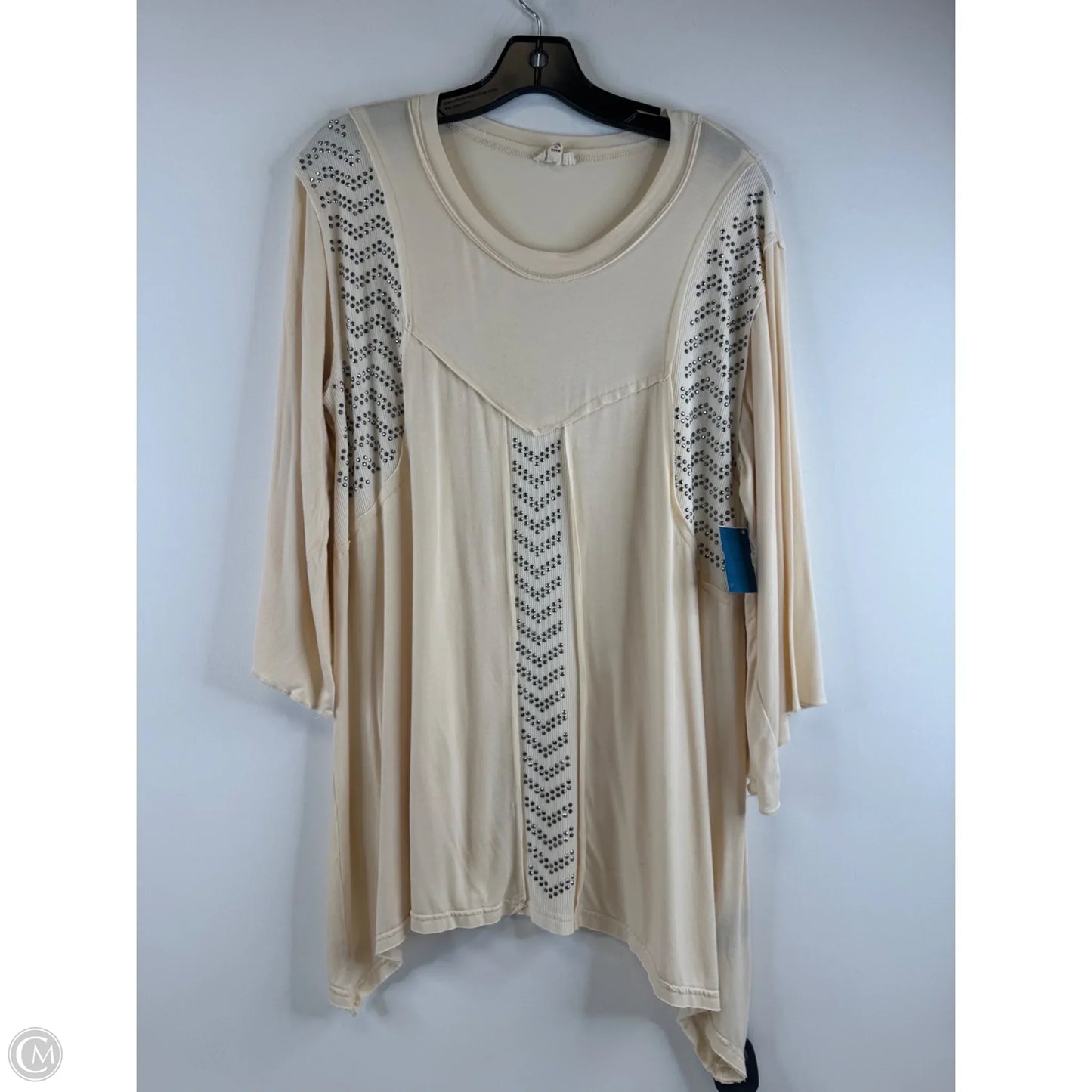 Top 3/4 Sleeve By Pol In Ivory, Size: M