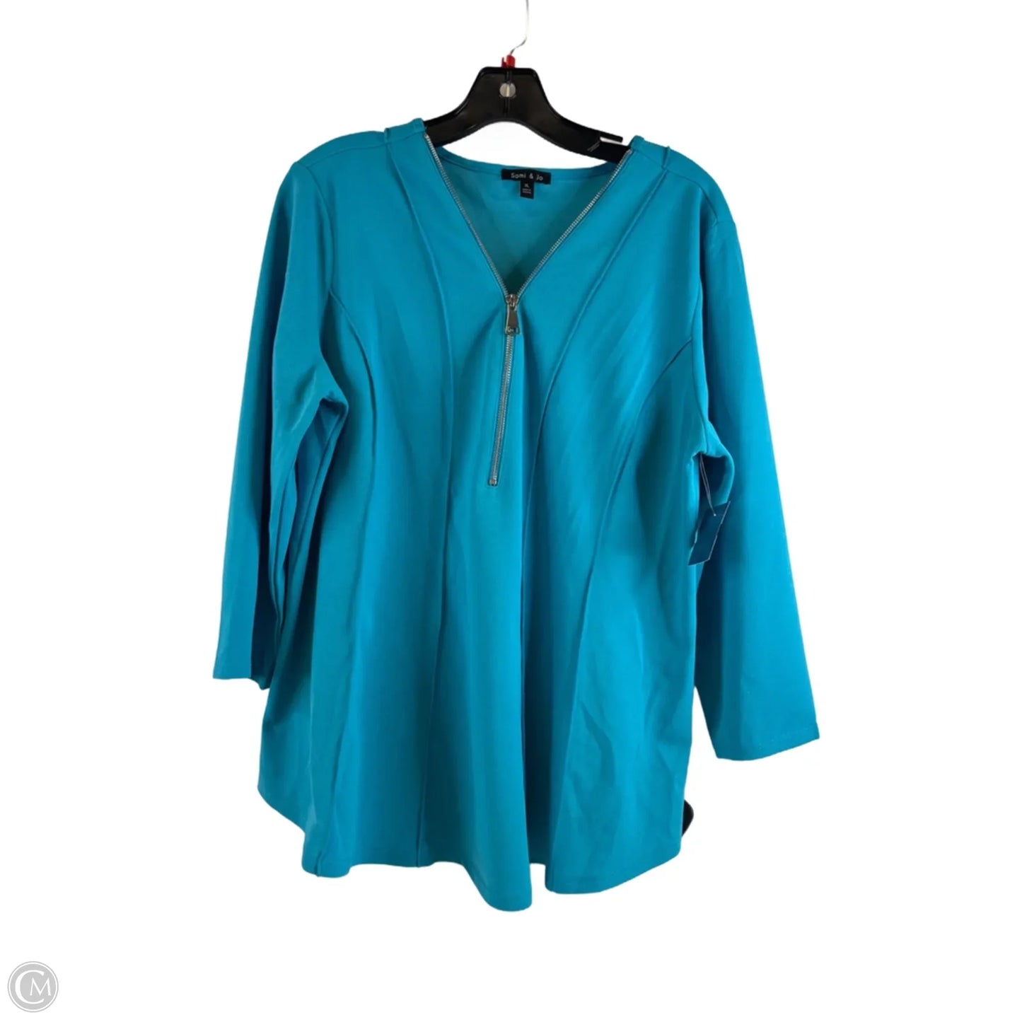 Top 3/4 Sleeve By Sami & Jo In Blue, Size: Xl