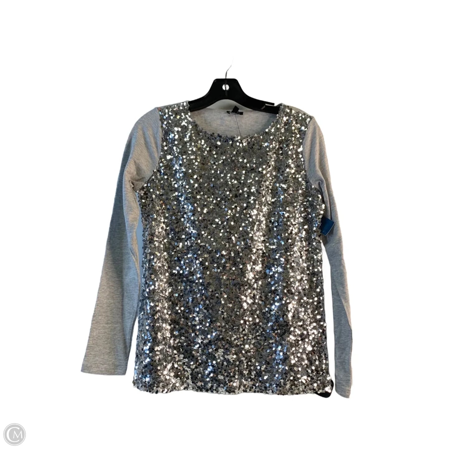 Top Long Sleeve By Talbots In Silver, Size: Xs