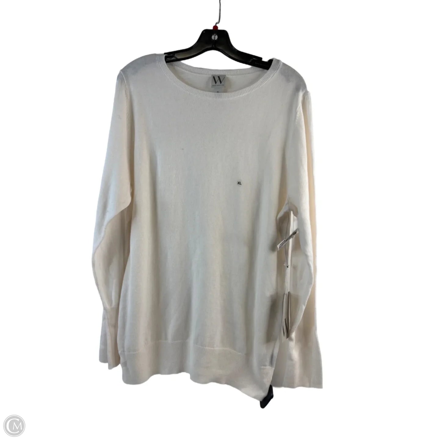 Top Long Sleeve By Worthington In Cream, Size: Xl