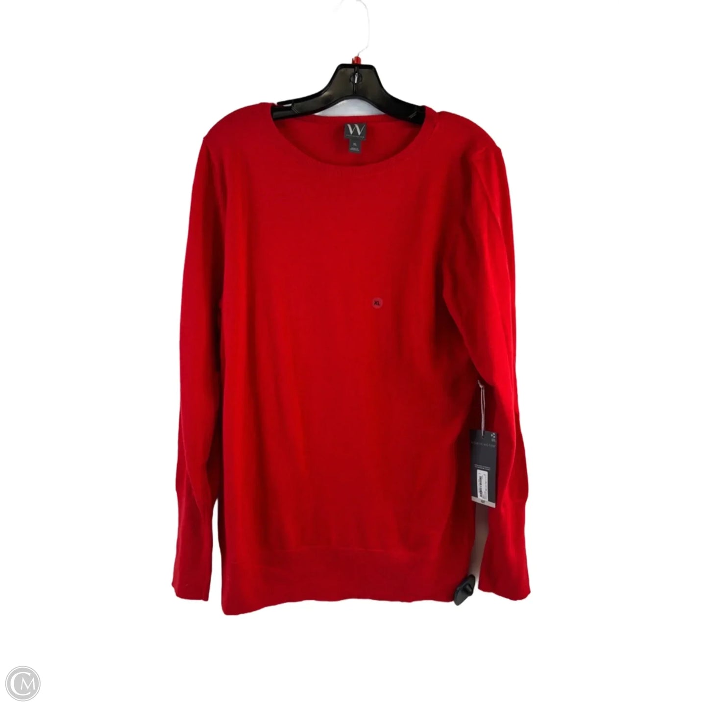 Top Long Sleeve By Worthington In Red, Size: Xl