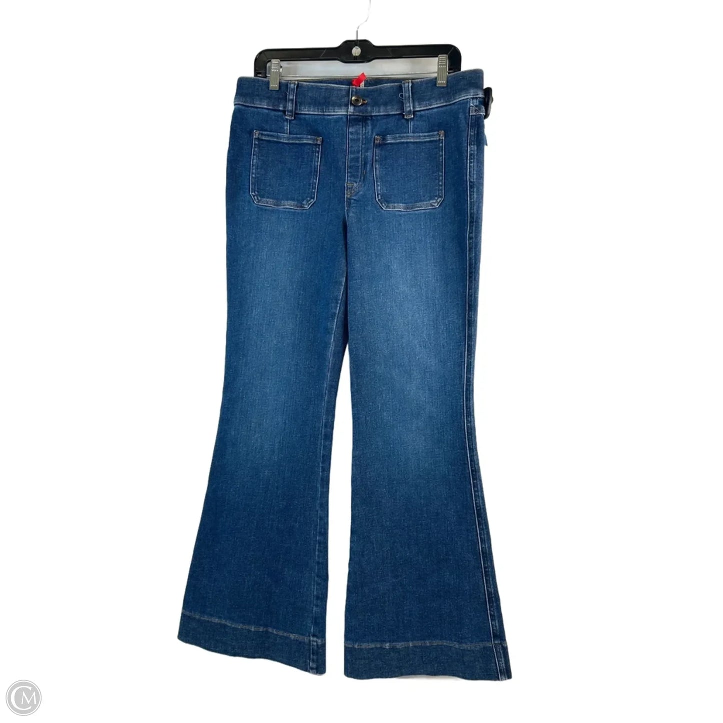 Jeans Boot Cut By Spanx In Blue Denim, Size: 12