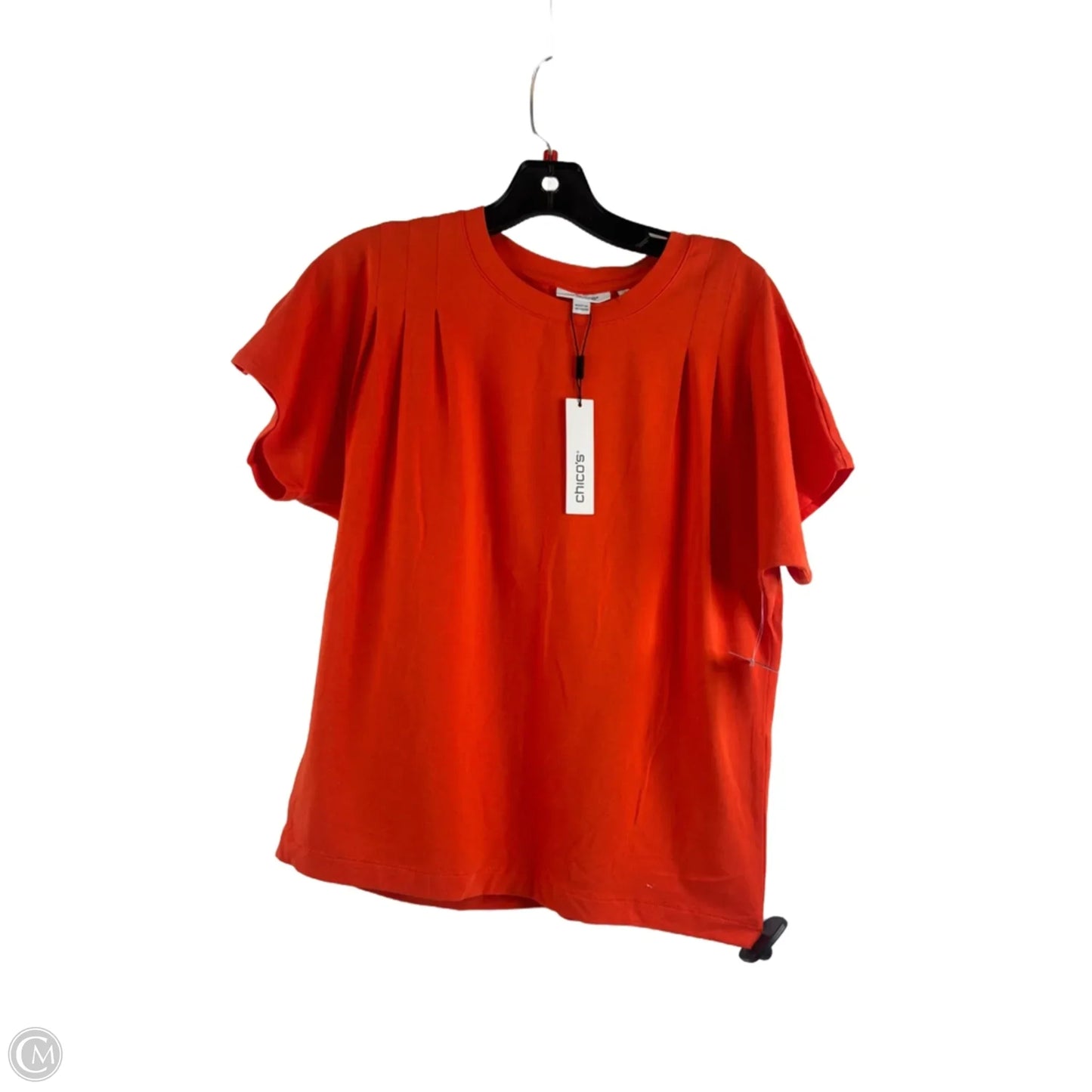 Top Short Sleeve Basic By Chicos In Orange, Size: S