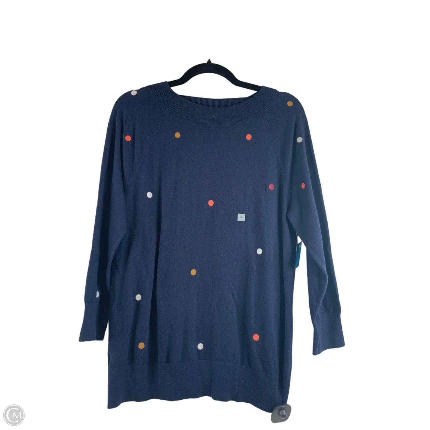 Sweater By Loft In Polkadot Pattern, Size: M