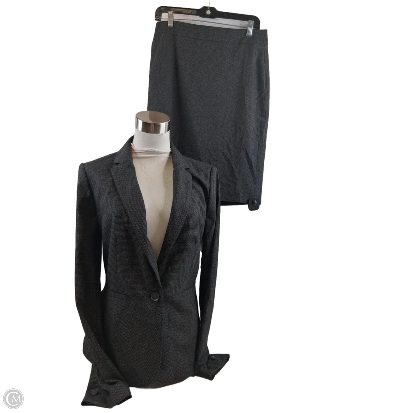 Skirt Suit 2pc By Ann Taylor In Black, Size: 4
