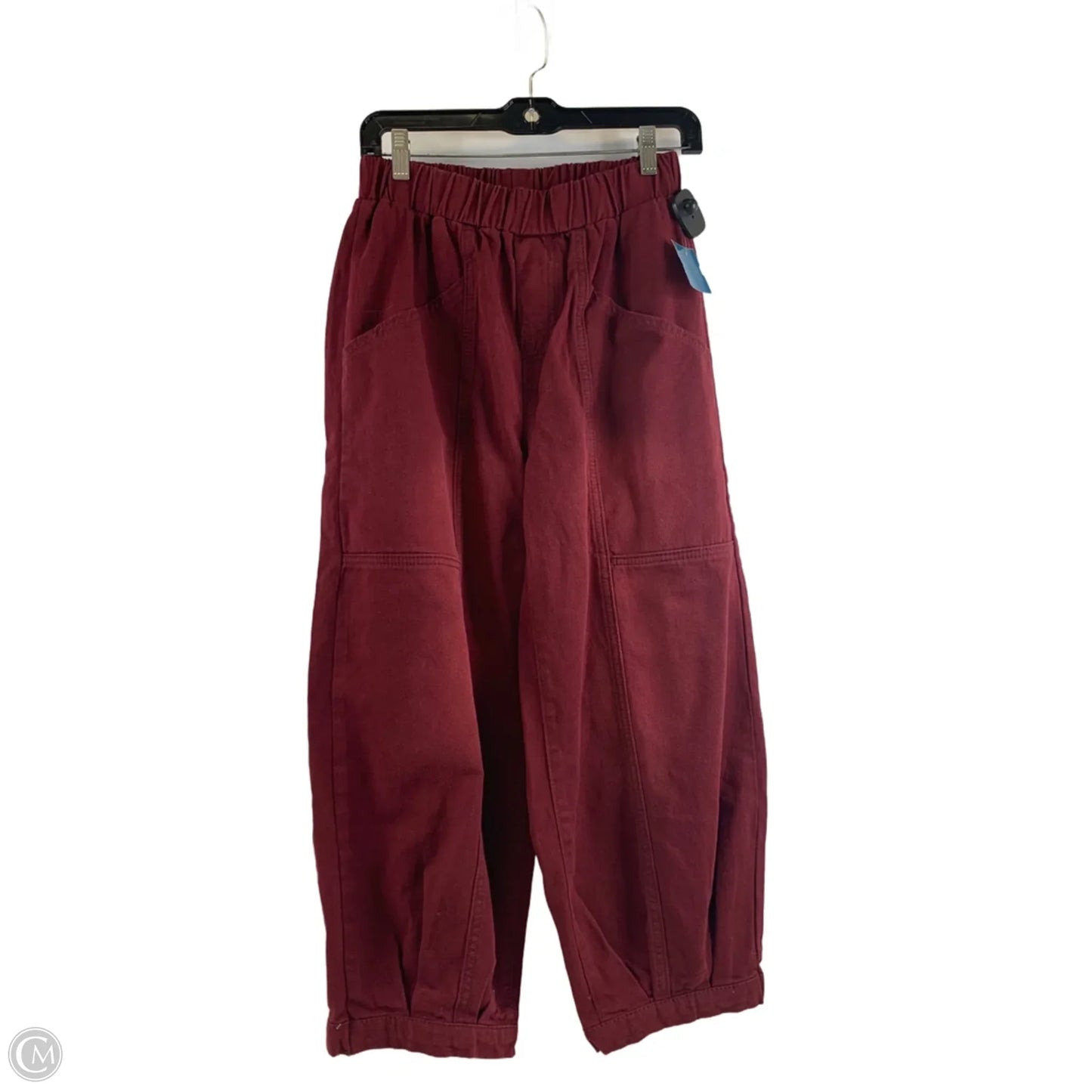 Jeans Wide Leg By Clothes Mentor In Maroon, Size: 4