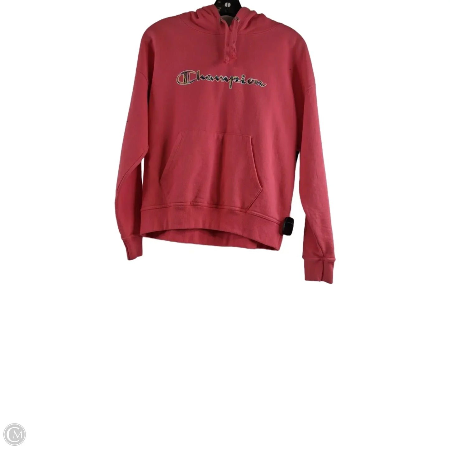 Athletic Sweatshirt Hoodie By Champion In Pink, Size: S