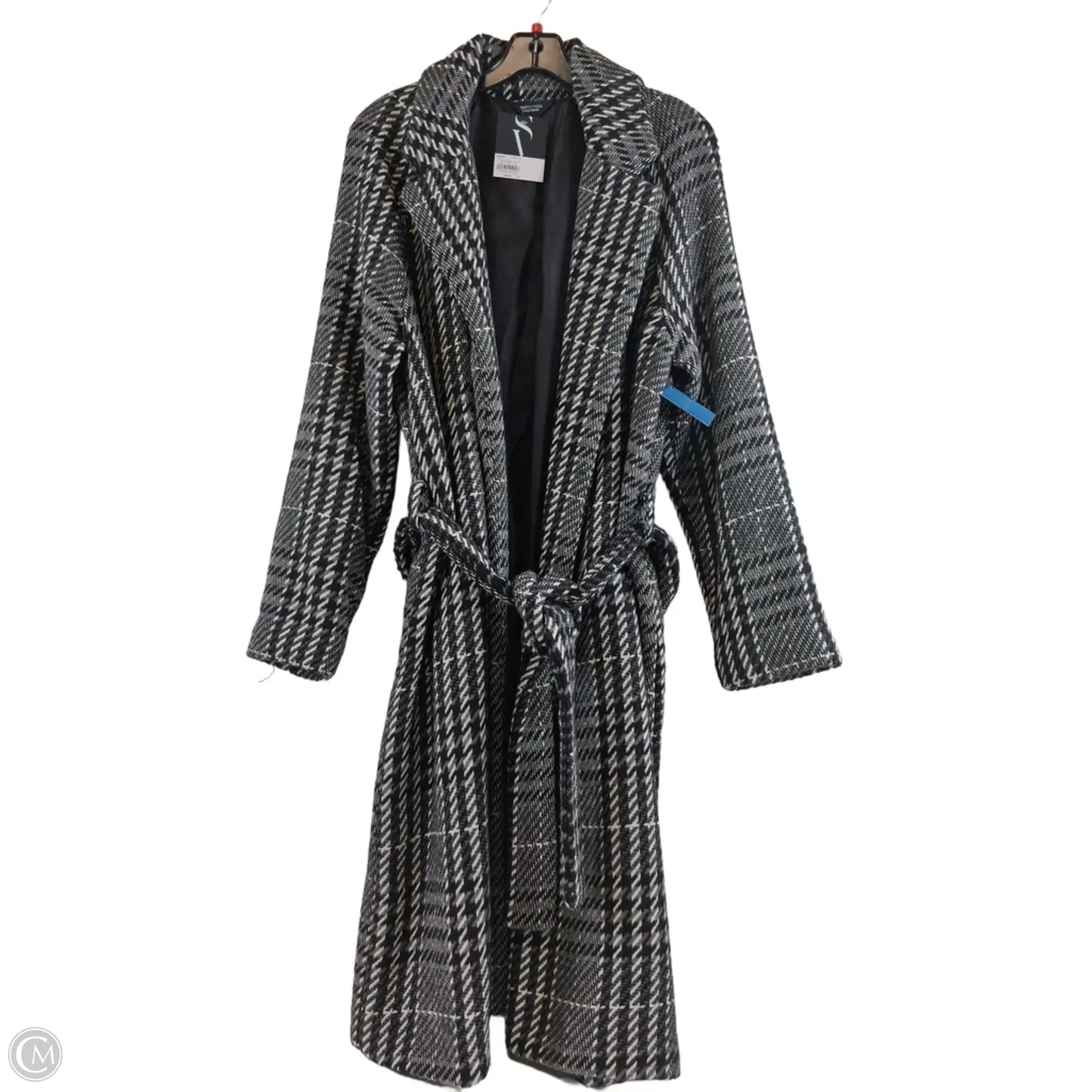 Coat Other By Simply Vera In Black & White, Size: M