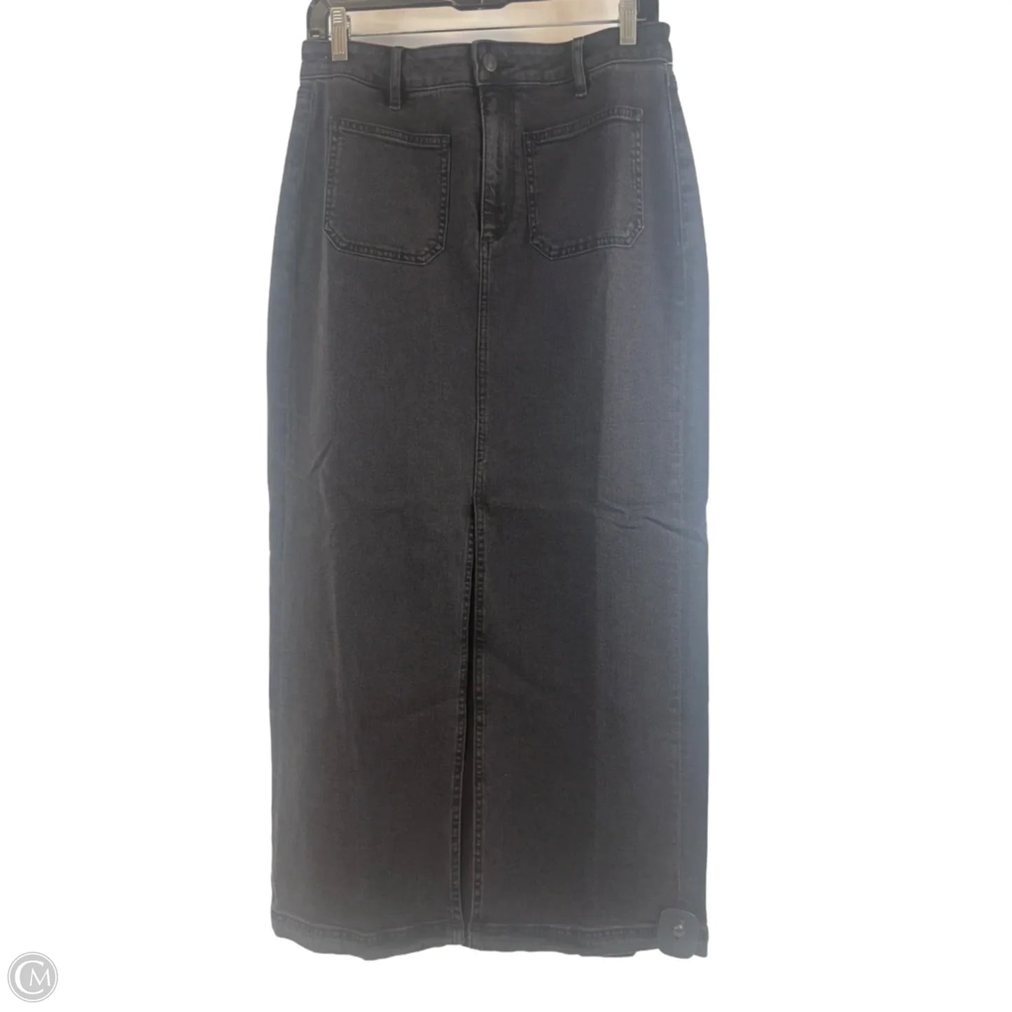 Skirt Maxi By Loft In Black Denim, Size: 6