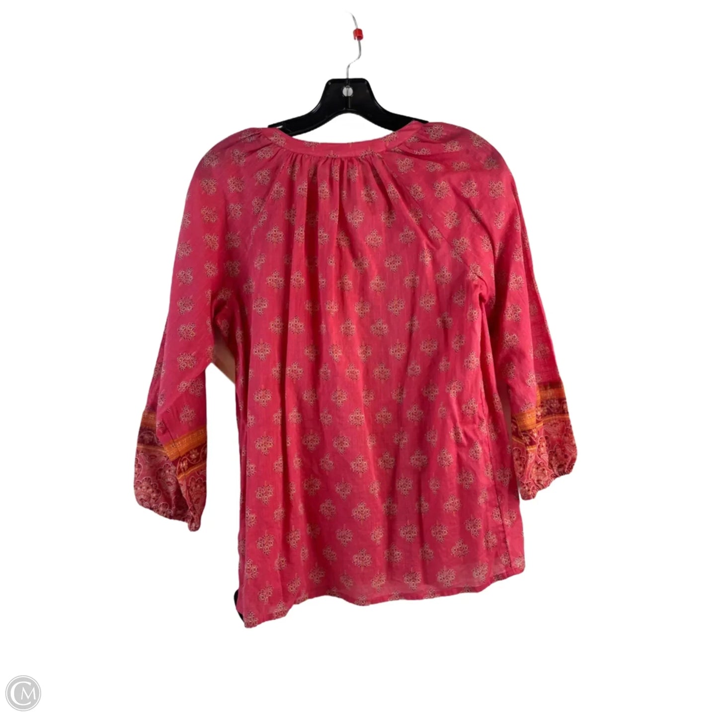 Top Long Sleeve Basic By J. Jill In Orange & Pink, Size: Xs