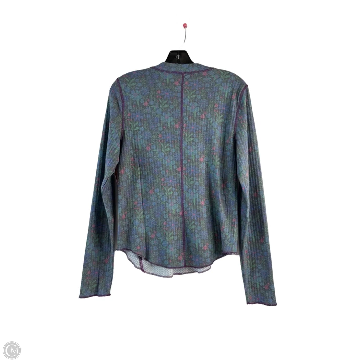 Top Long Sleeve By Natural Life In Blue & Green, Size: L