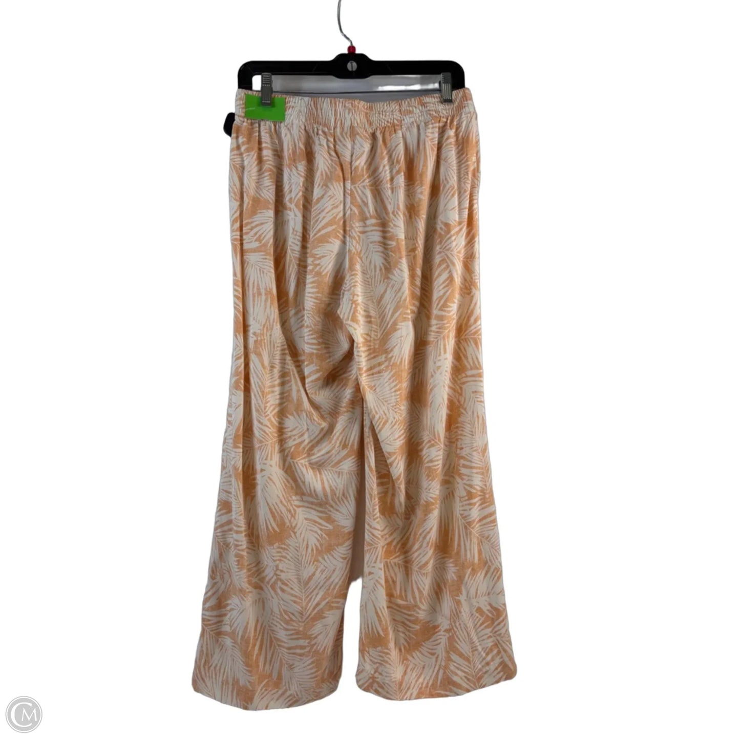 Pants Wide Leg By J. Jill In Orange & White, Size: 2