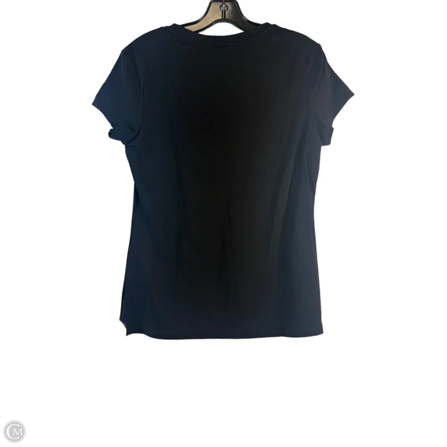 Top Short Sleeve Basic By Banana Republic In Black & White, Size: M