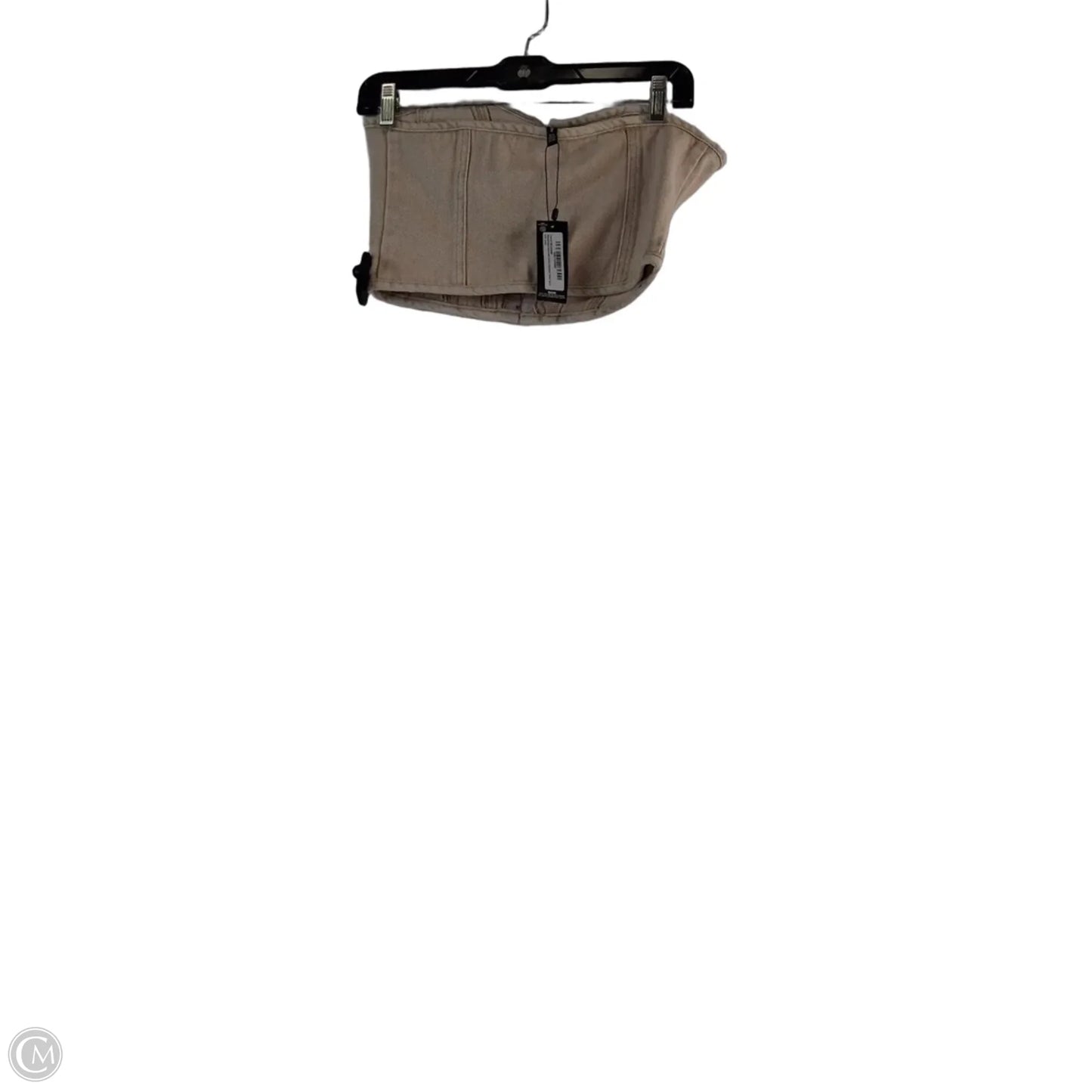 Top Sleeveless By Pretty Little Thing In Beige, Size: Xs