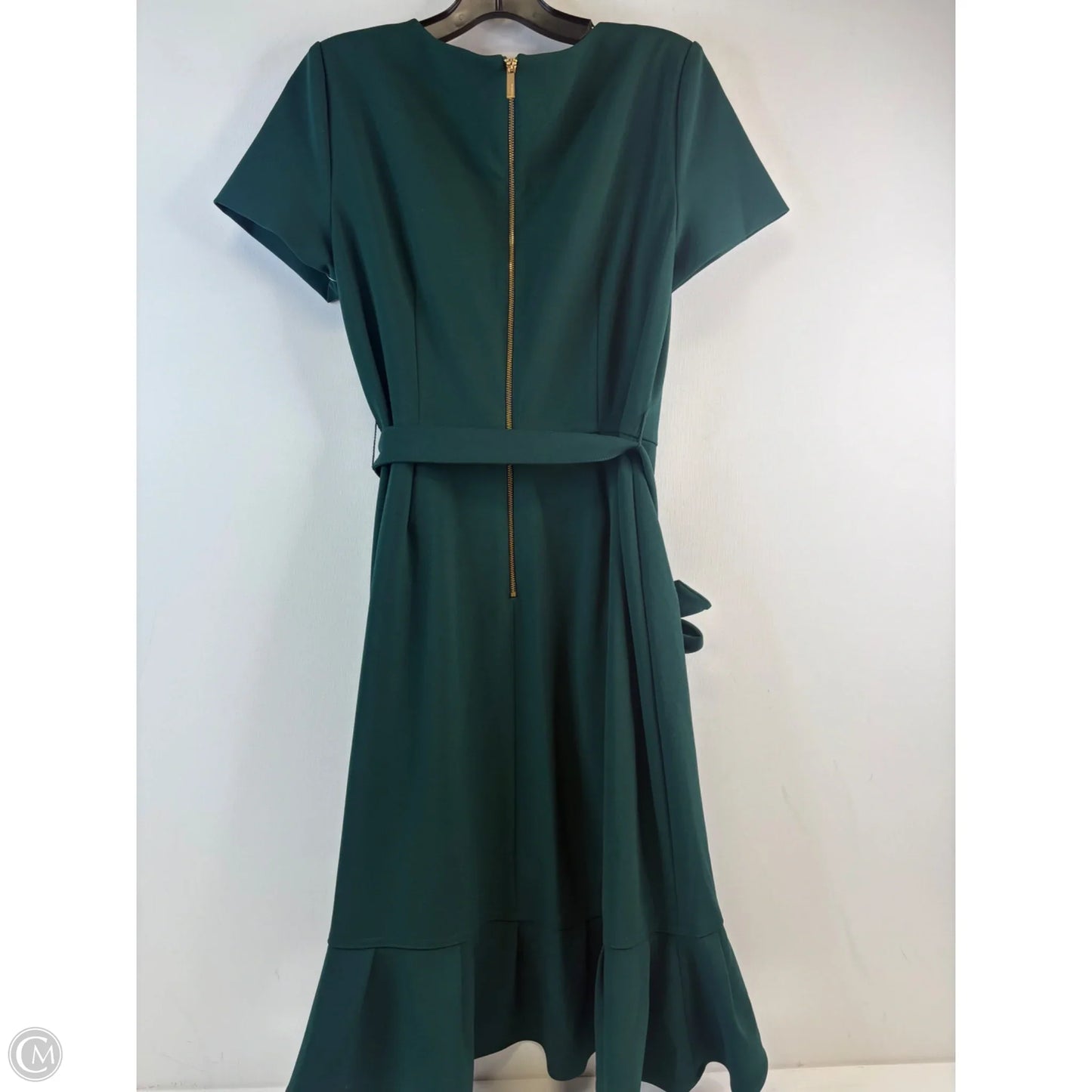 Dress Casual Midi By Calvin Klein In Green, Size: M