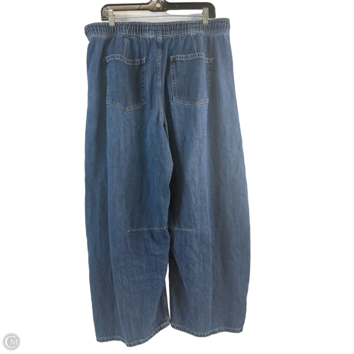 Jeans Wide Leg By Gap In Blue Denim, Size: 12